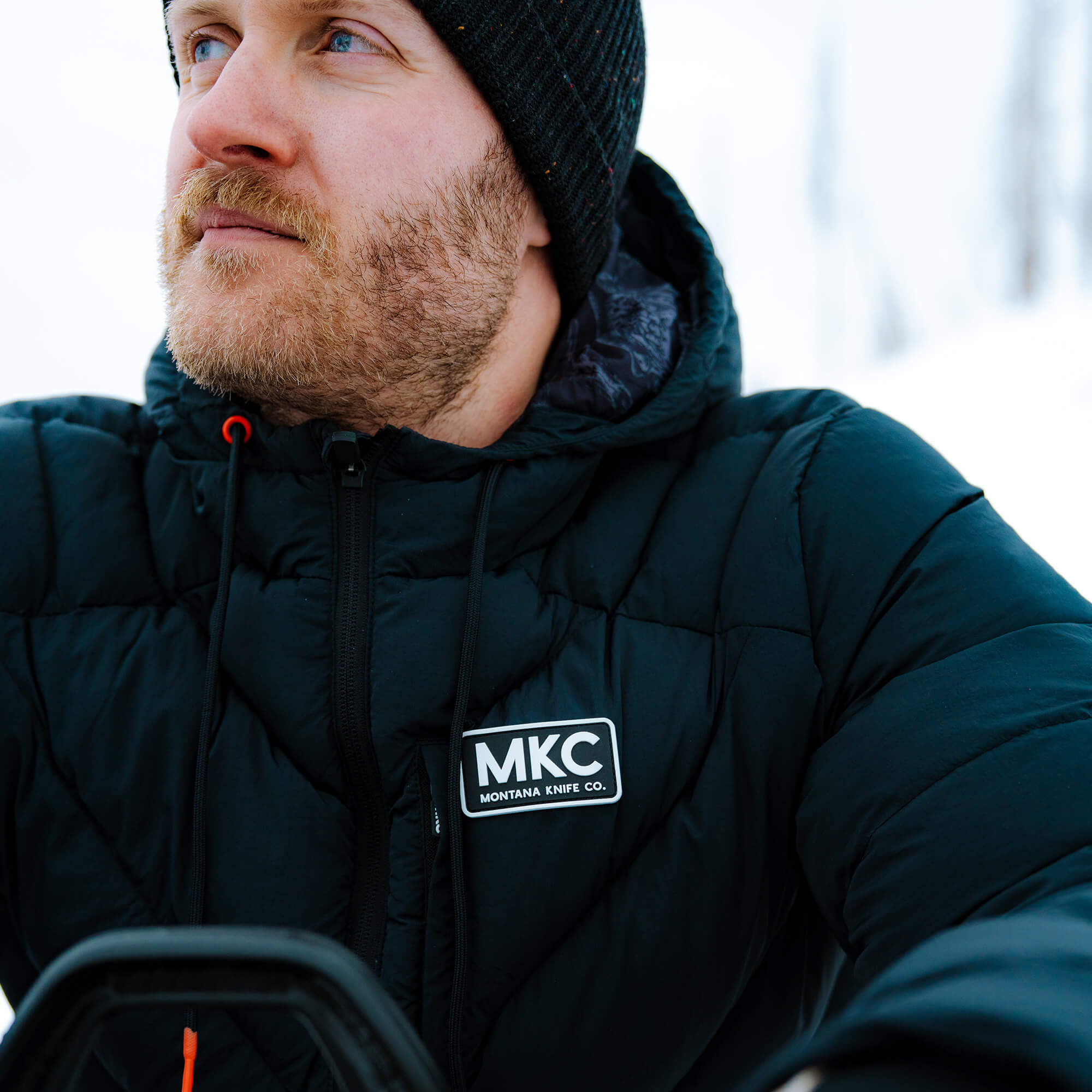 Grinnell Puffy Zip Jacket - Black | Montana Knife Company