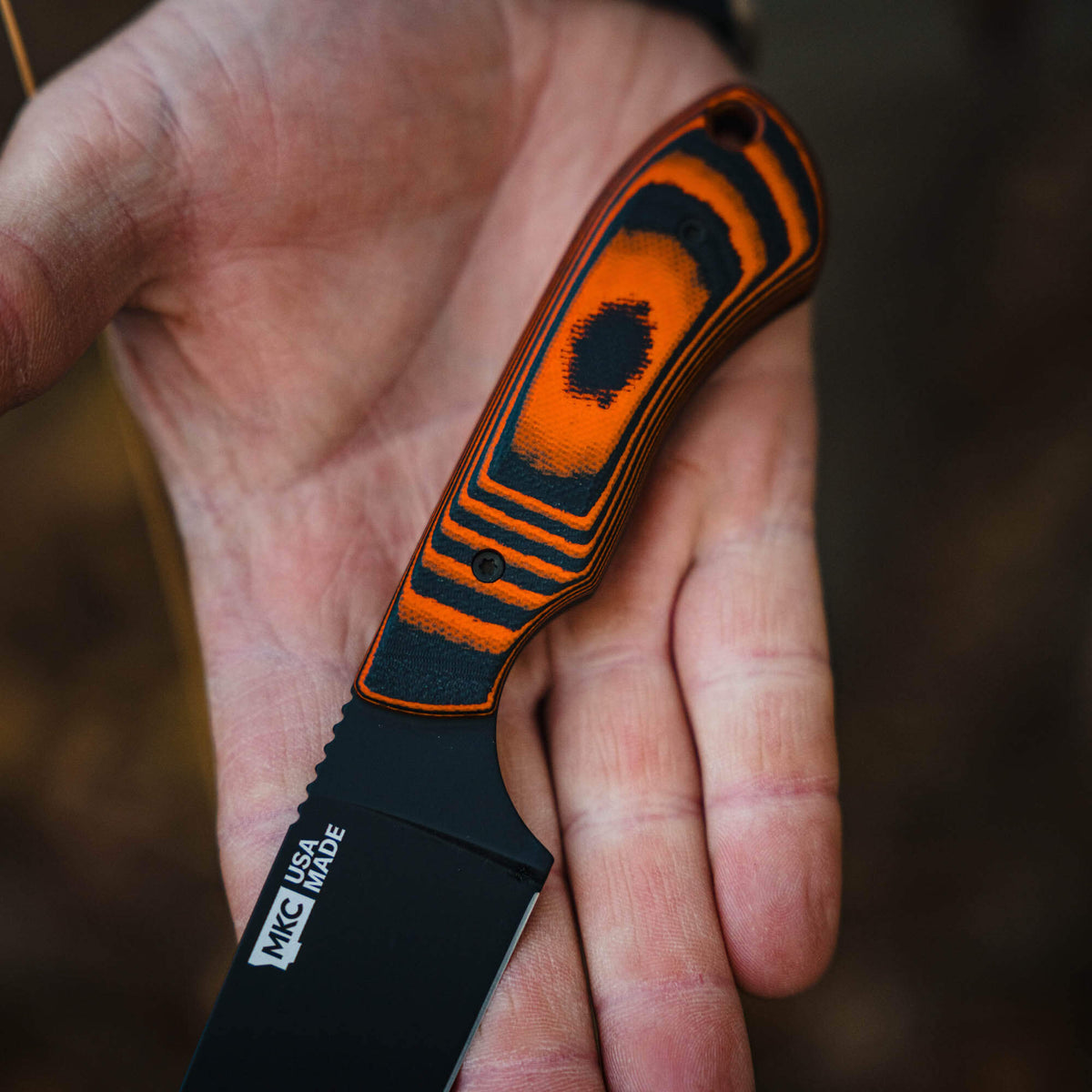 MKC ELK KNIFE - PVD - ORANGE & BLACK