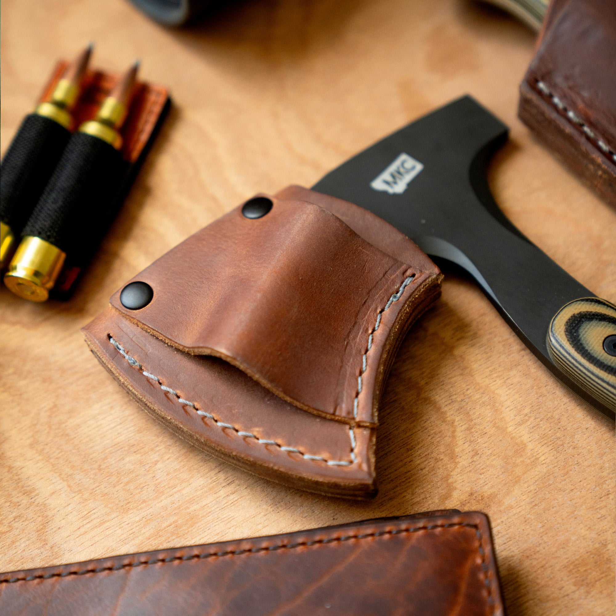 HELLGATE HATCHET LEATHER SHEATH