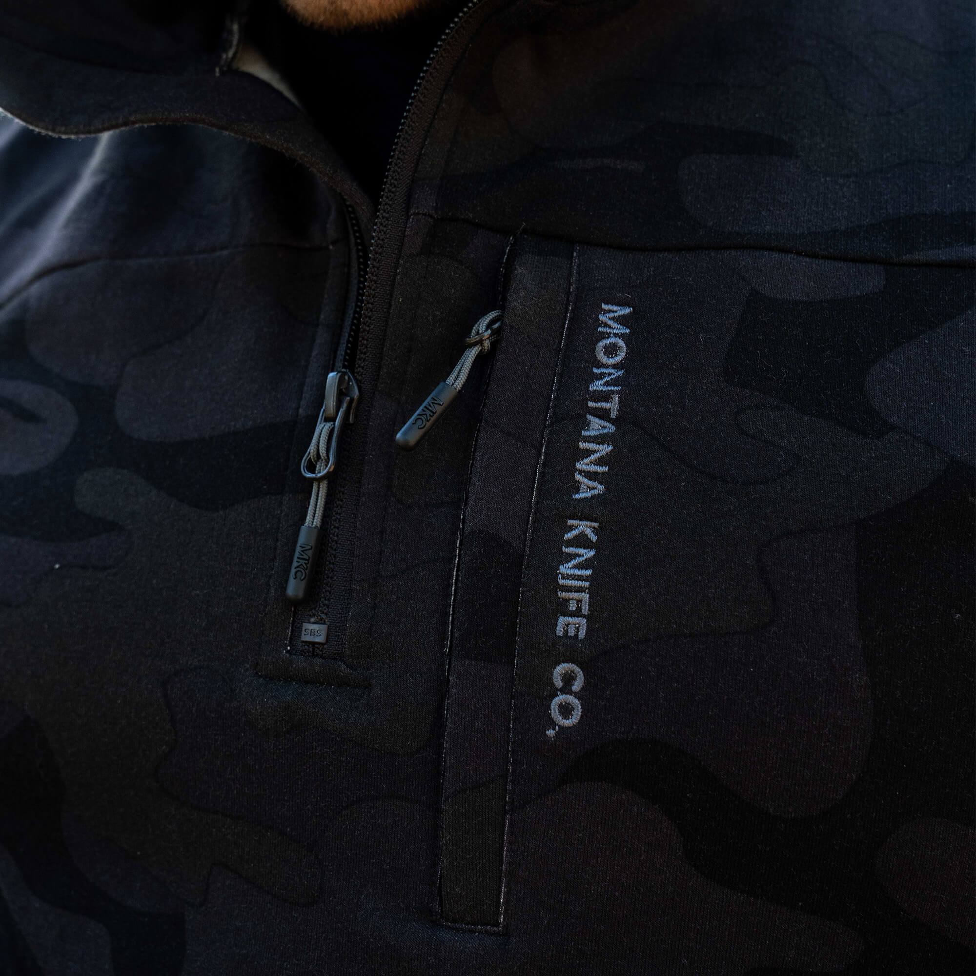 Highline Half-Zip Hoodie - Dark Woodland Camo | MKC