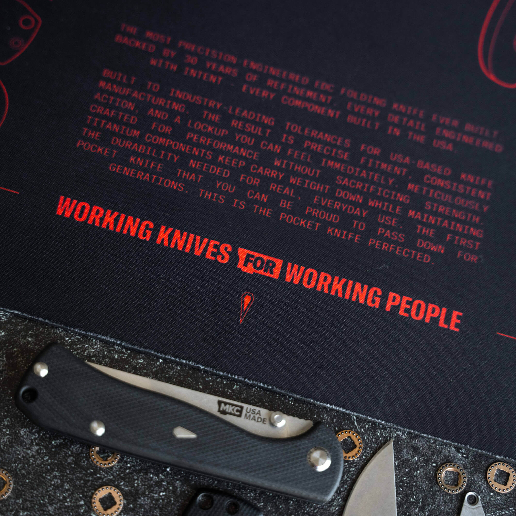 The Montana Desk Mat | Montana Knife Company