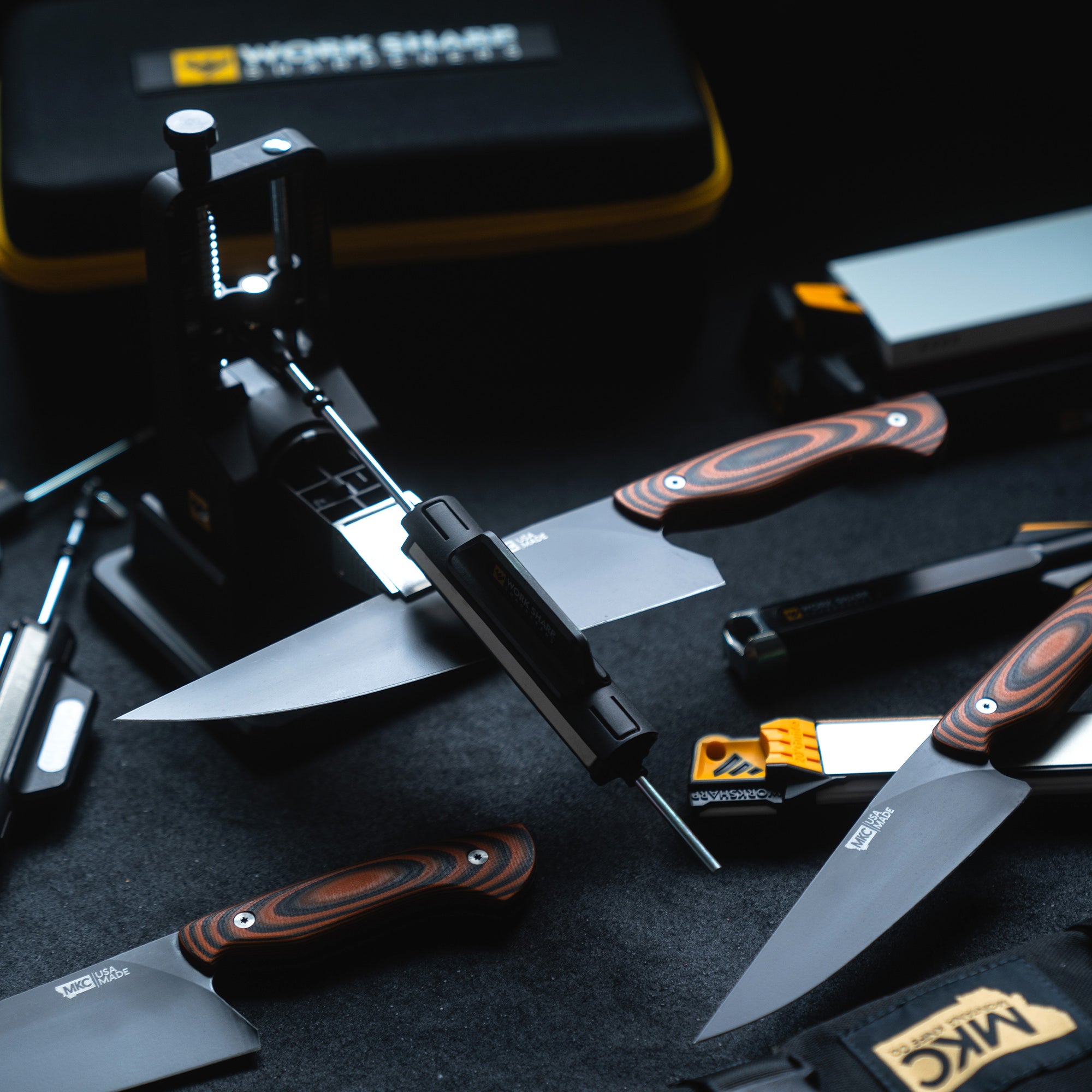 Work Sharp Precision Adjust Elite - Adjustable Knife Sharpening System -  For Hunting, Serrated & Kitchen Knives