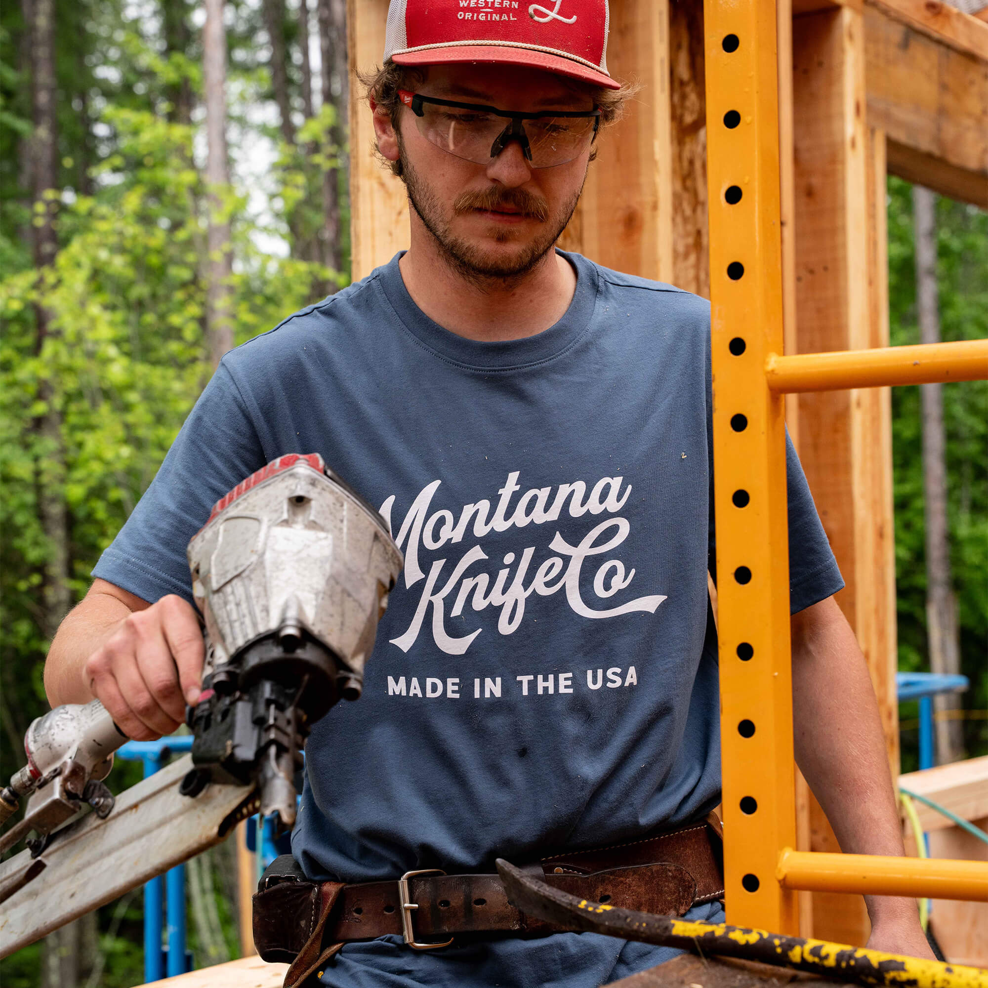MKC HERITAGE TEE - USA MADE - GLACIER