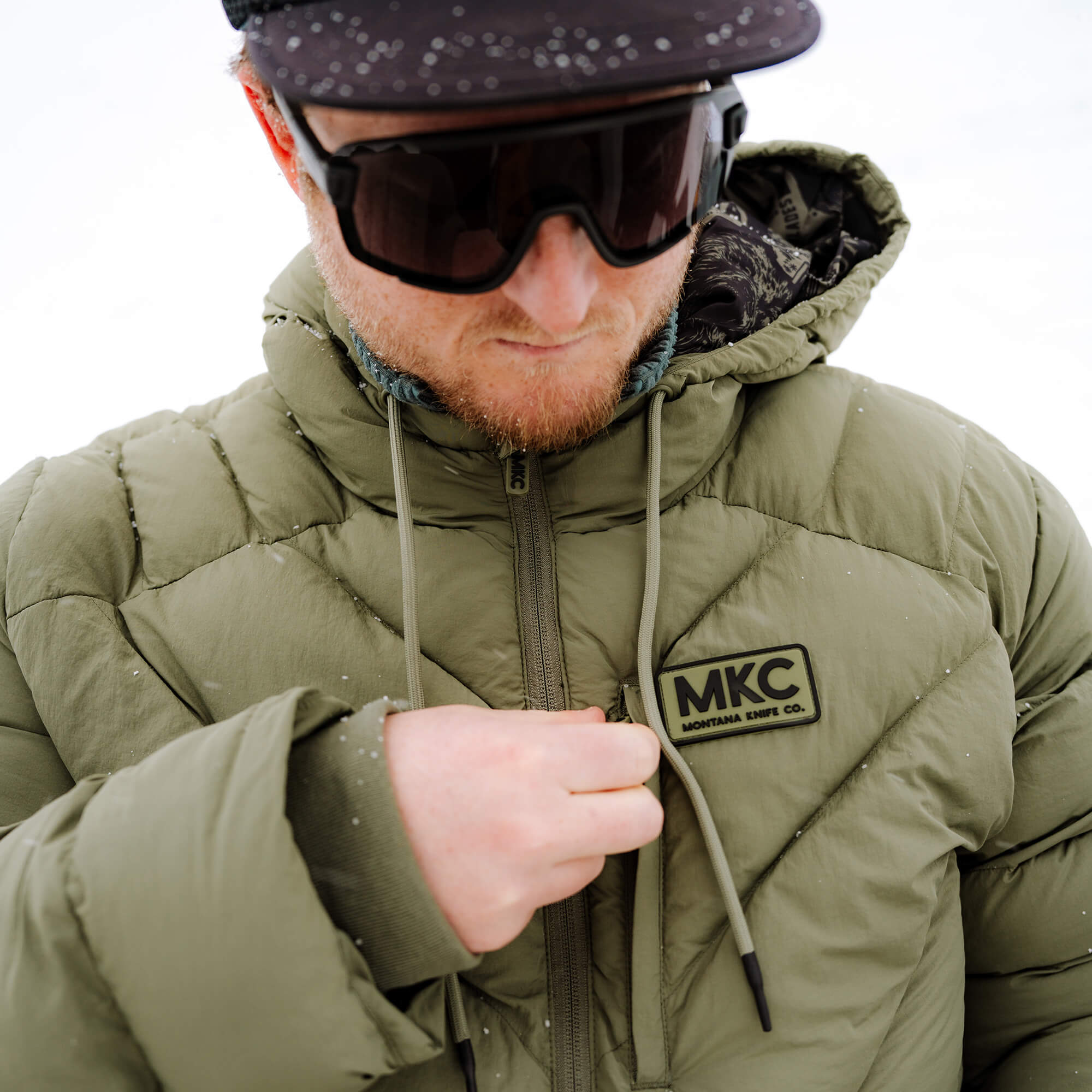 GRINNELL PUFFY ZIP JACKET - OLIVE