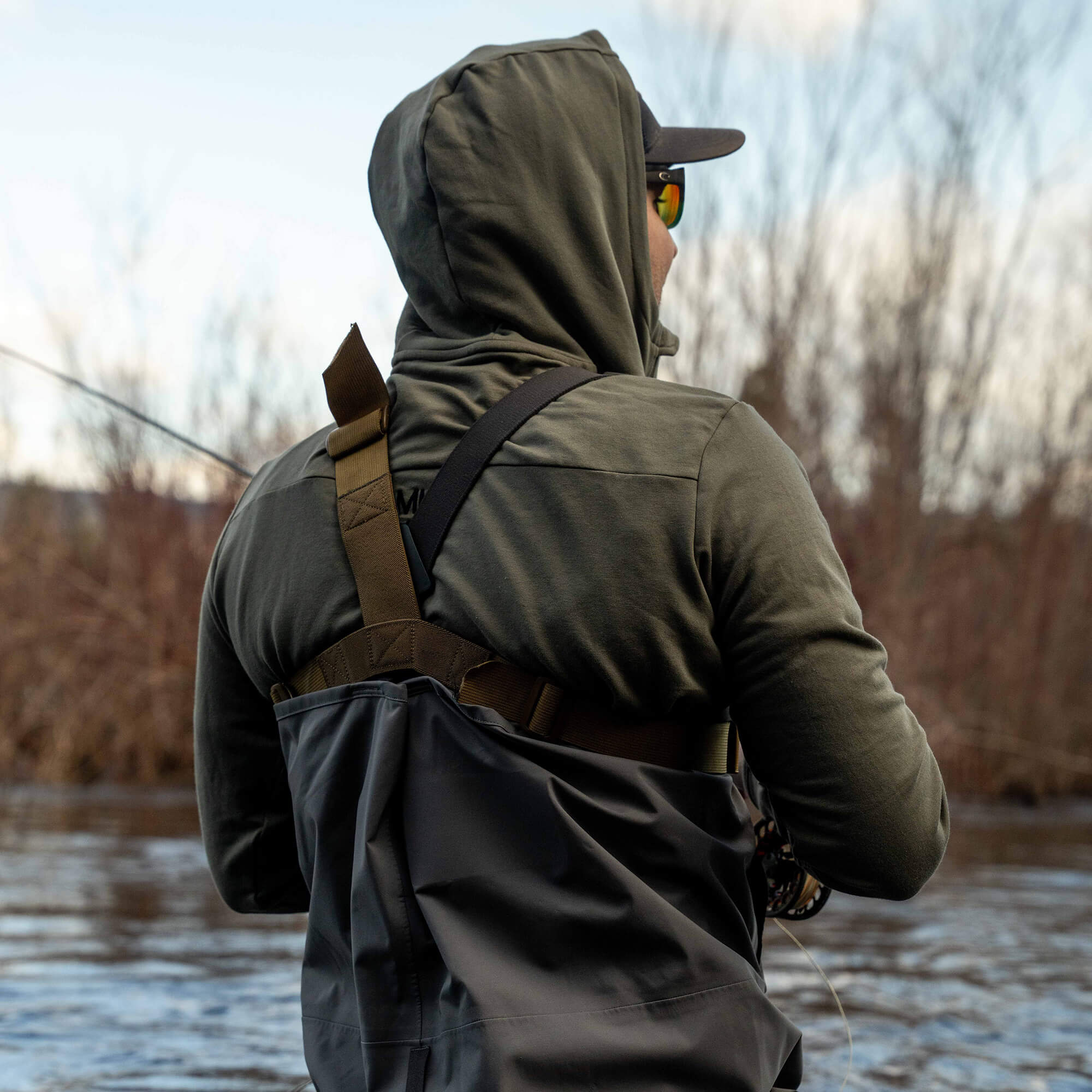 HIGHLINE HALF-ZIP HOODIE - OLIVE