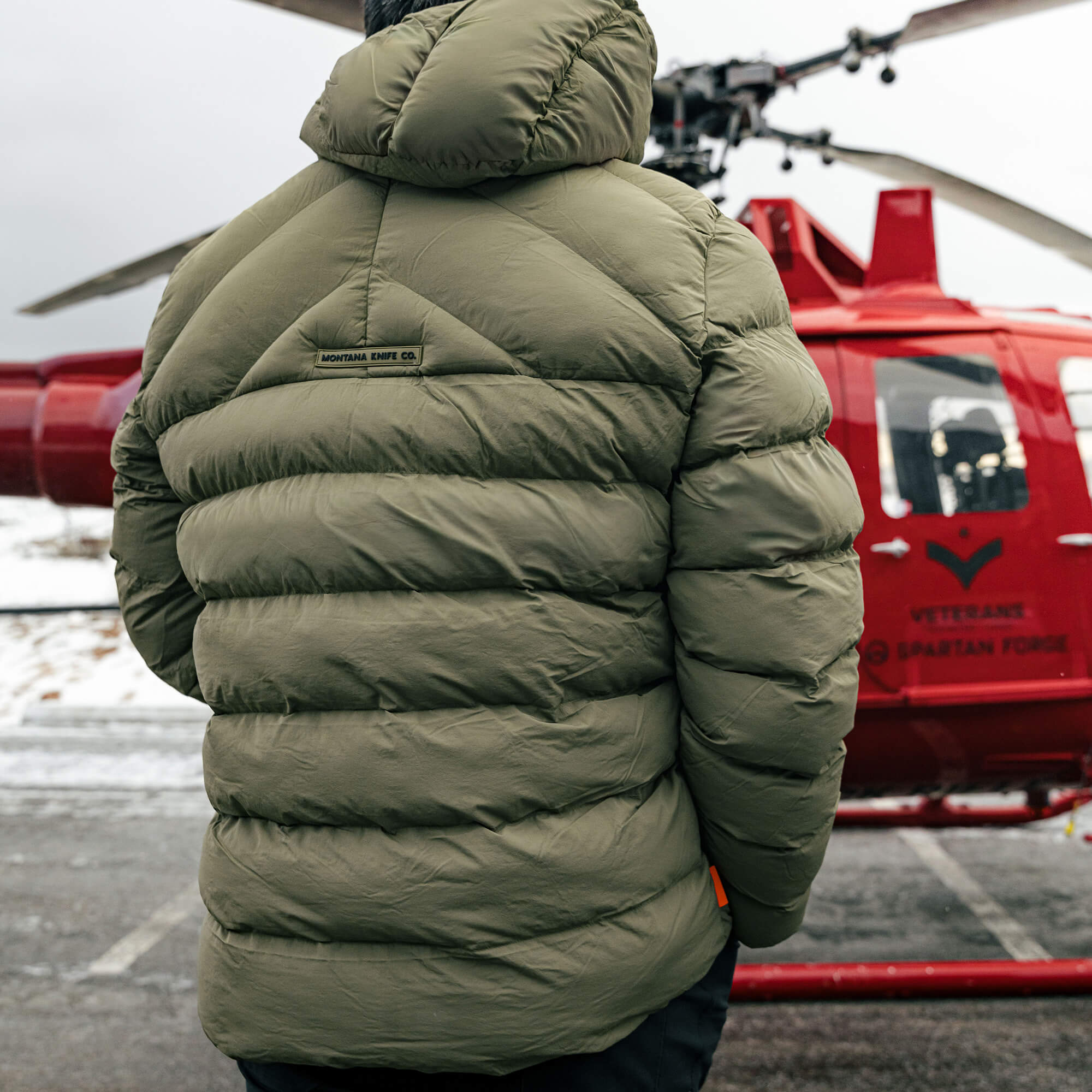 OBERLIN PULLOVER PUFFY JACKET - OLIVE