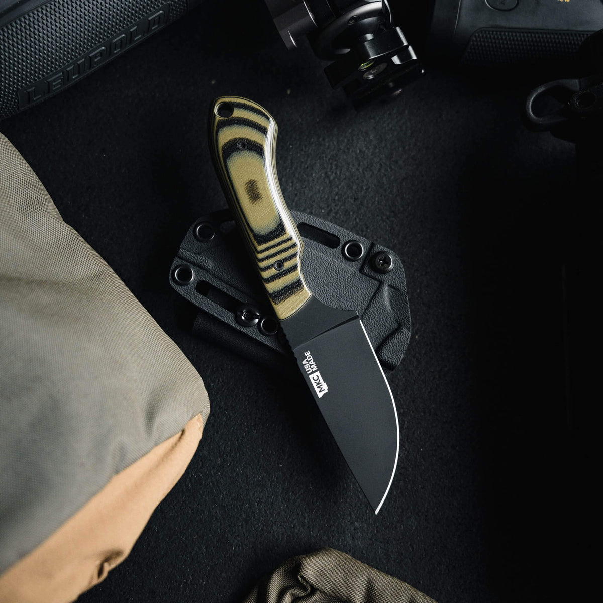 MKC ELK KNIFE - PVD - GREEN & BLACK