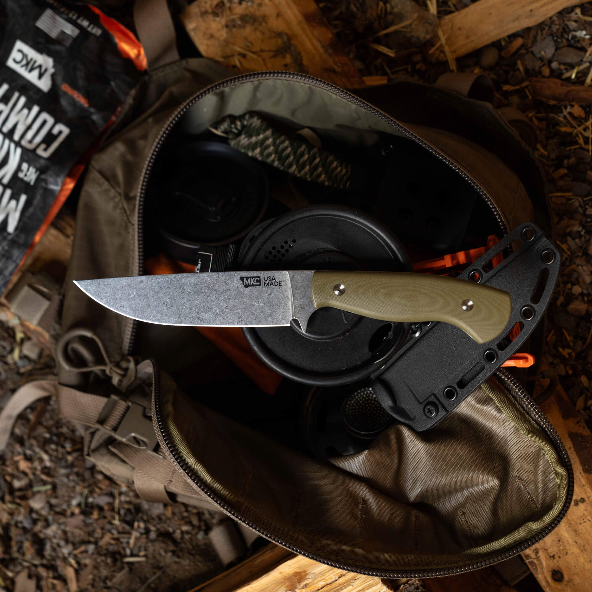 MAGNACUT SUPER CUB - DROP POINT HUNTER - OLIVE