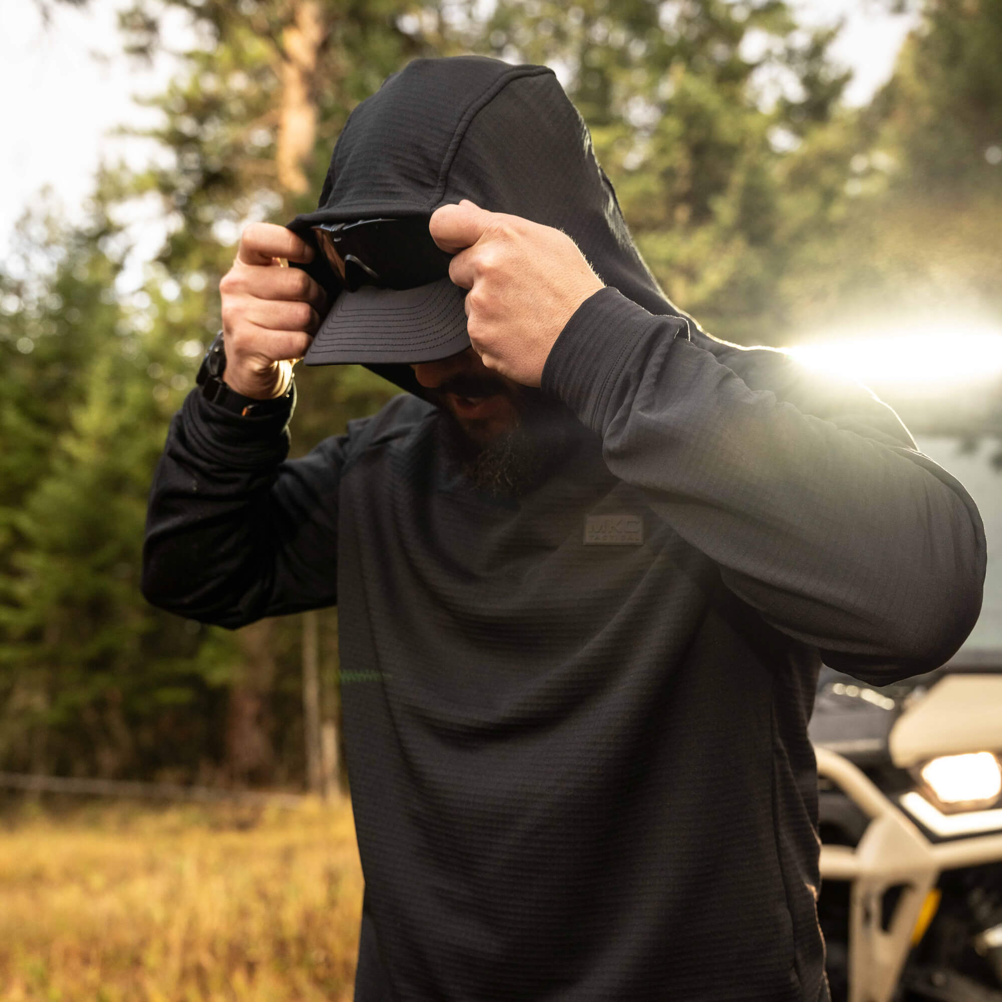 マークアンドロナ　Viper FlyLight Knit Hoodie 44 INDIANA CHATSWORTH SOFT WAFFLE HOODIE – Flag & Anthem