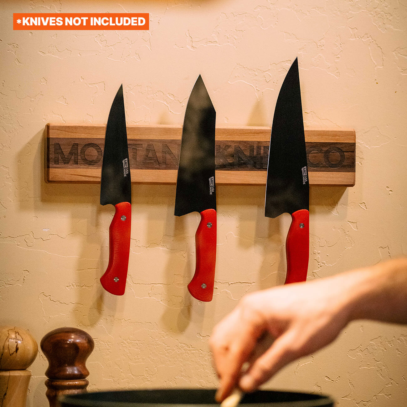 LIMITED EDITION MKC CULINARY KNIFE HANG - DARK WOOD FINISH