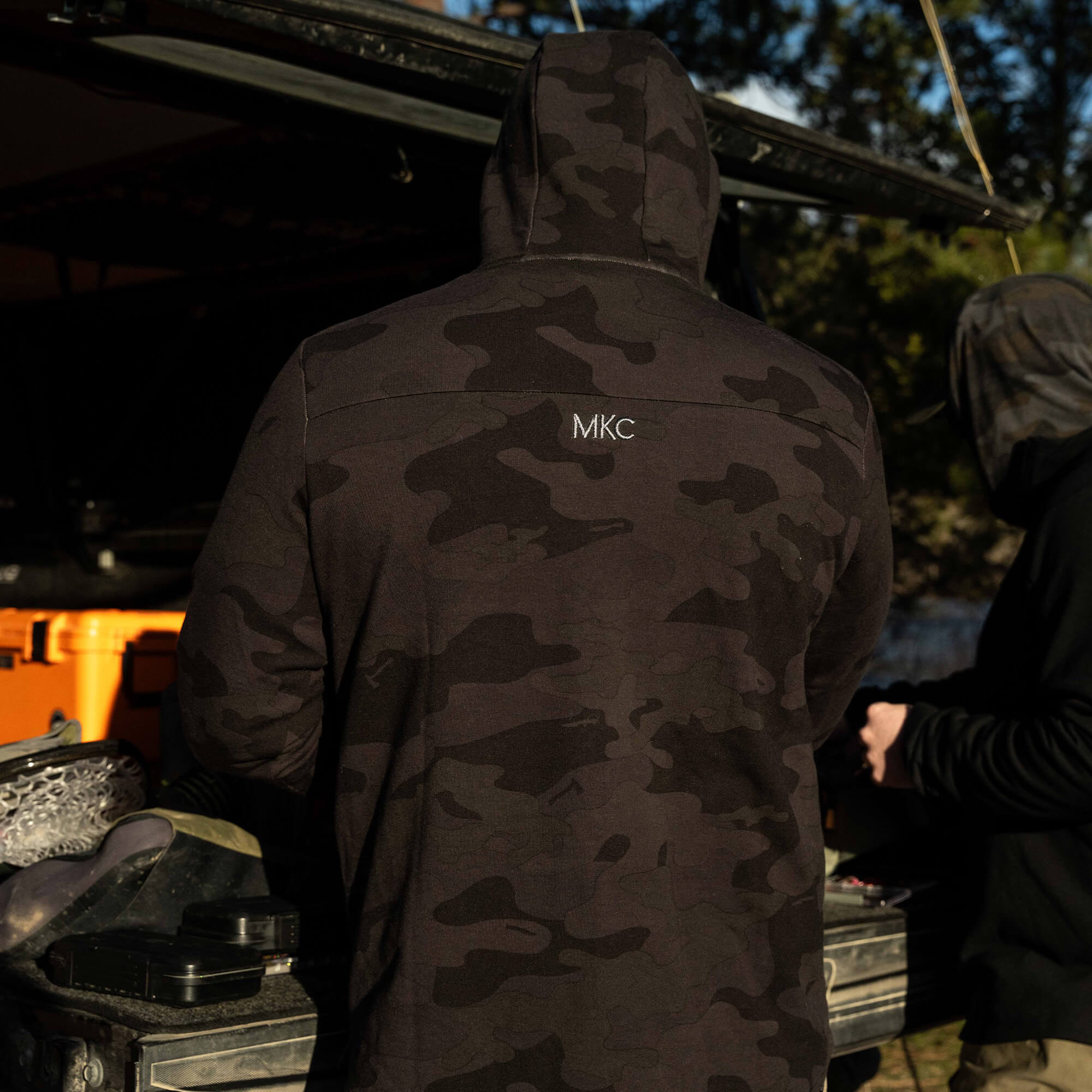HIGHLINE HALF-ZIP HOODIE - DARK WOODLAND CAMO