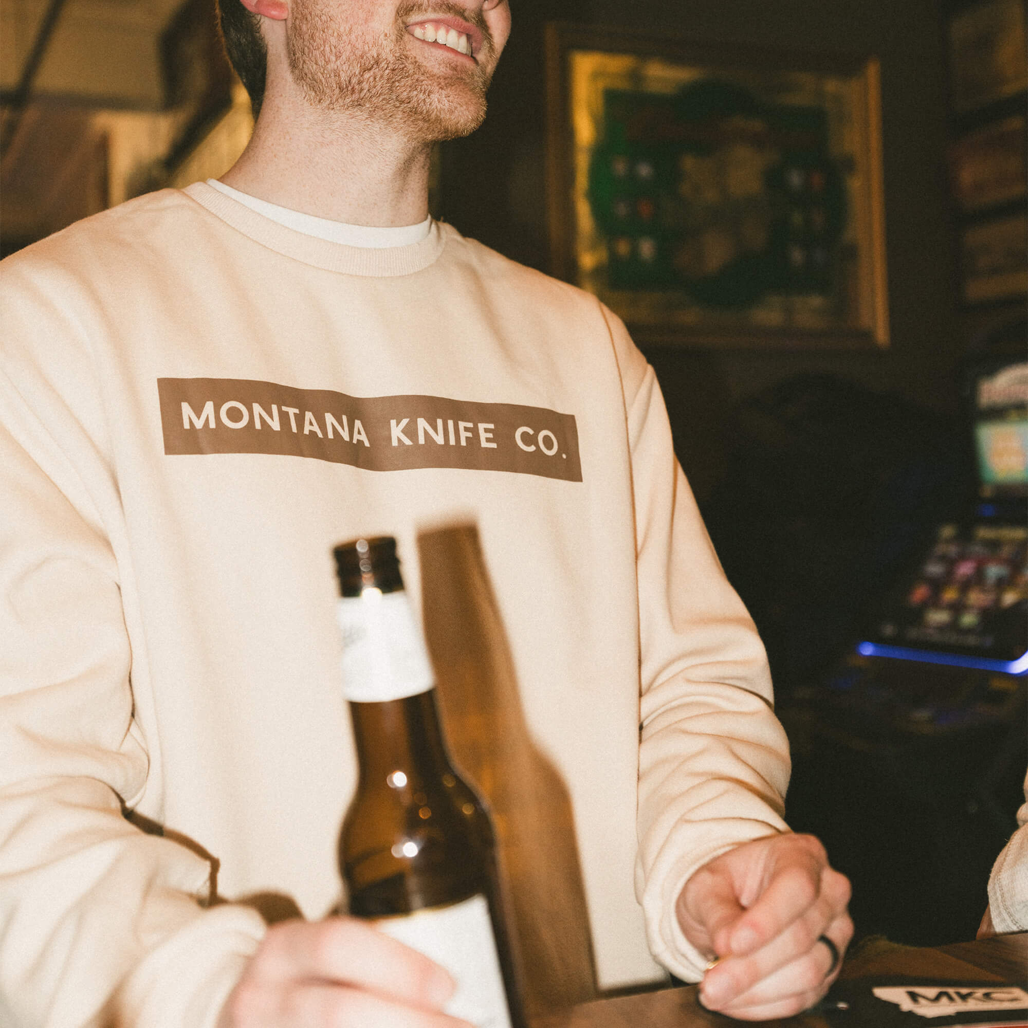 MKC CREWNECK SWEATSHIRT - NATURAL