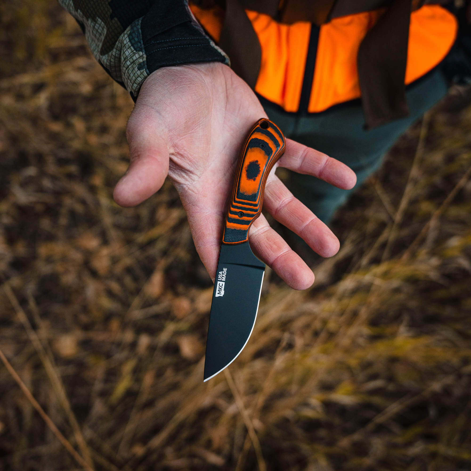 MKC Elk Knife - Orange & Black | Montana Knife Company