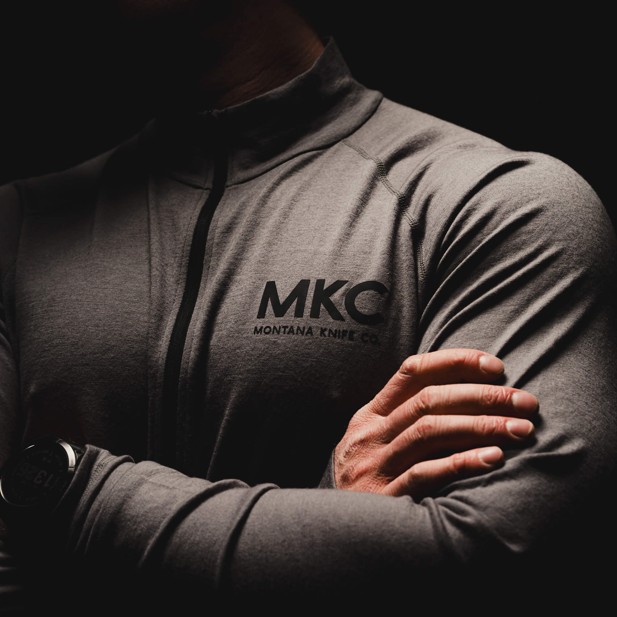 RANGE LINE PRO QUARTER ZIP - CHARCOAL