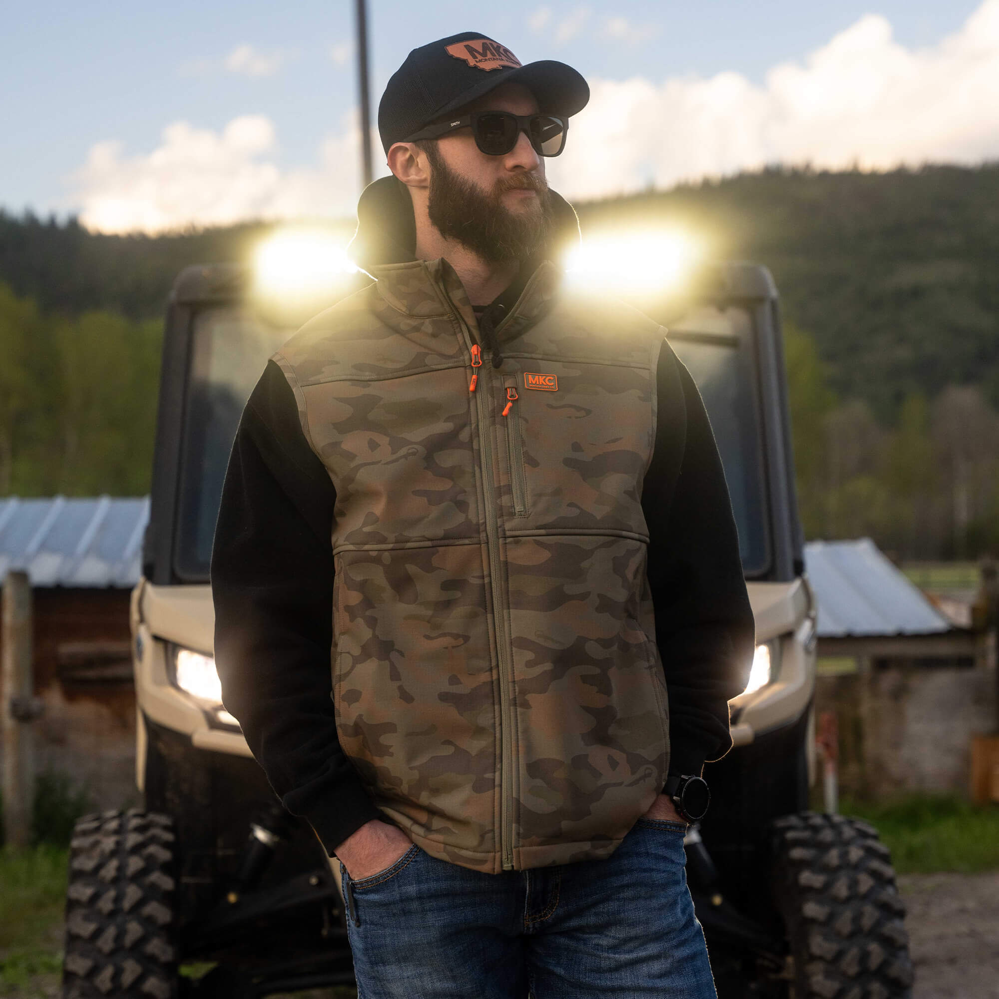 REXFORD RIPSTOP VEST - VINTAGE WOODLAND CAMO