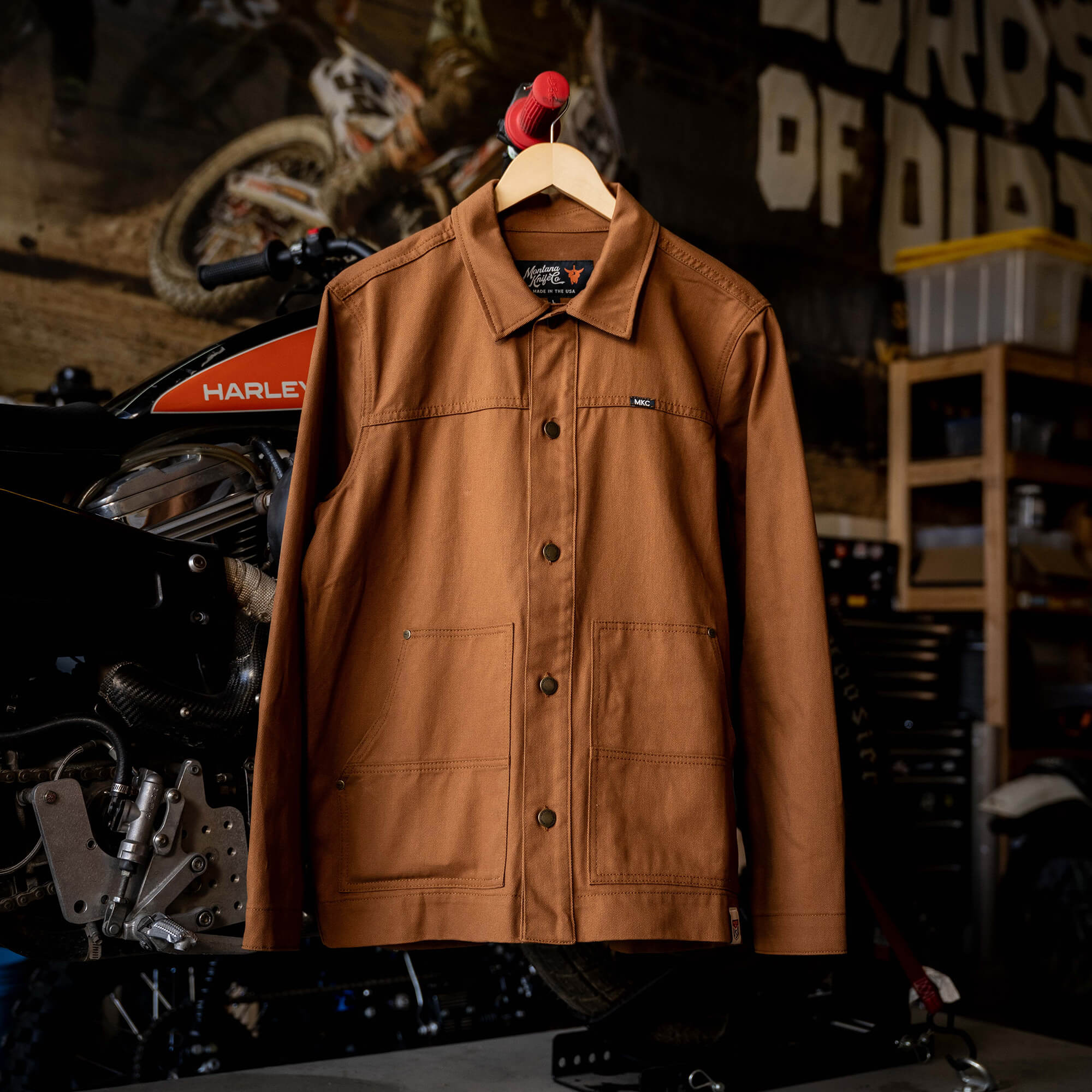 MKC WORK JACKET - USA MADE - RUST