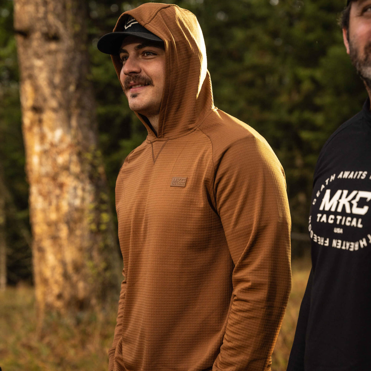 MKC WAFFLE KNIT PERFORMANCE HOODIE - COYOTE