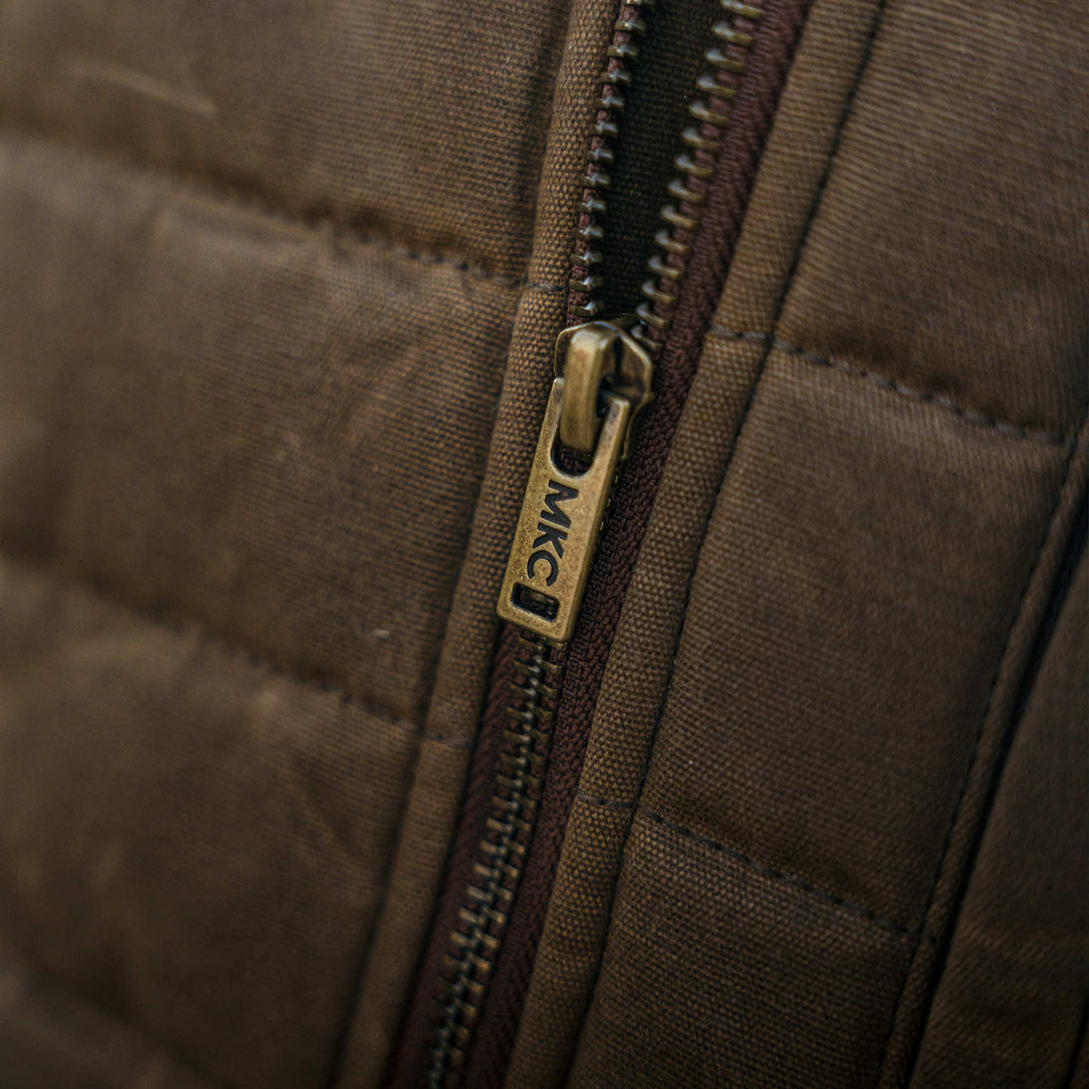 WHITEFISH WAXED CANVAS PUFFY JACKET - TAN