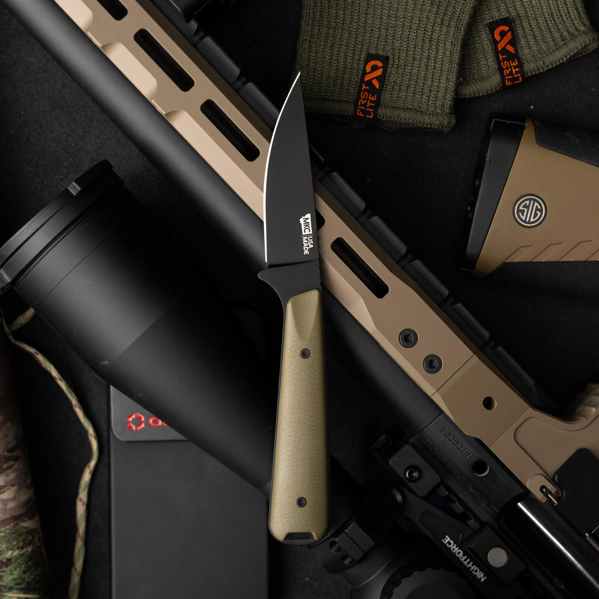 Flattail - PVD - Olive | Montana Knife Company