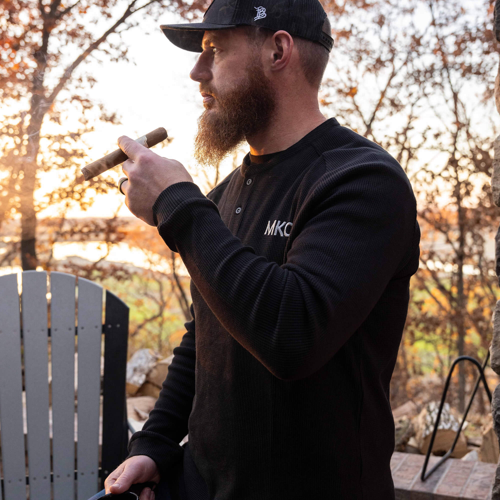 Maclay Henley - Black | Montana Knife Company