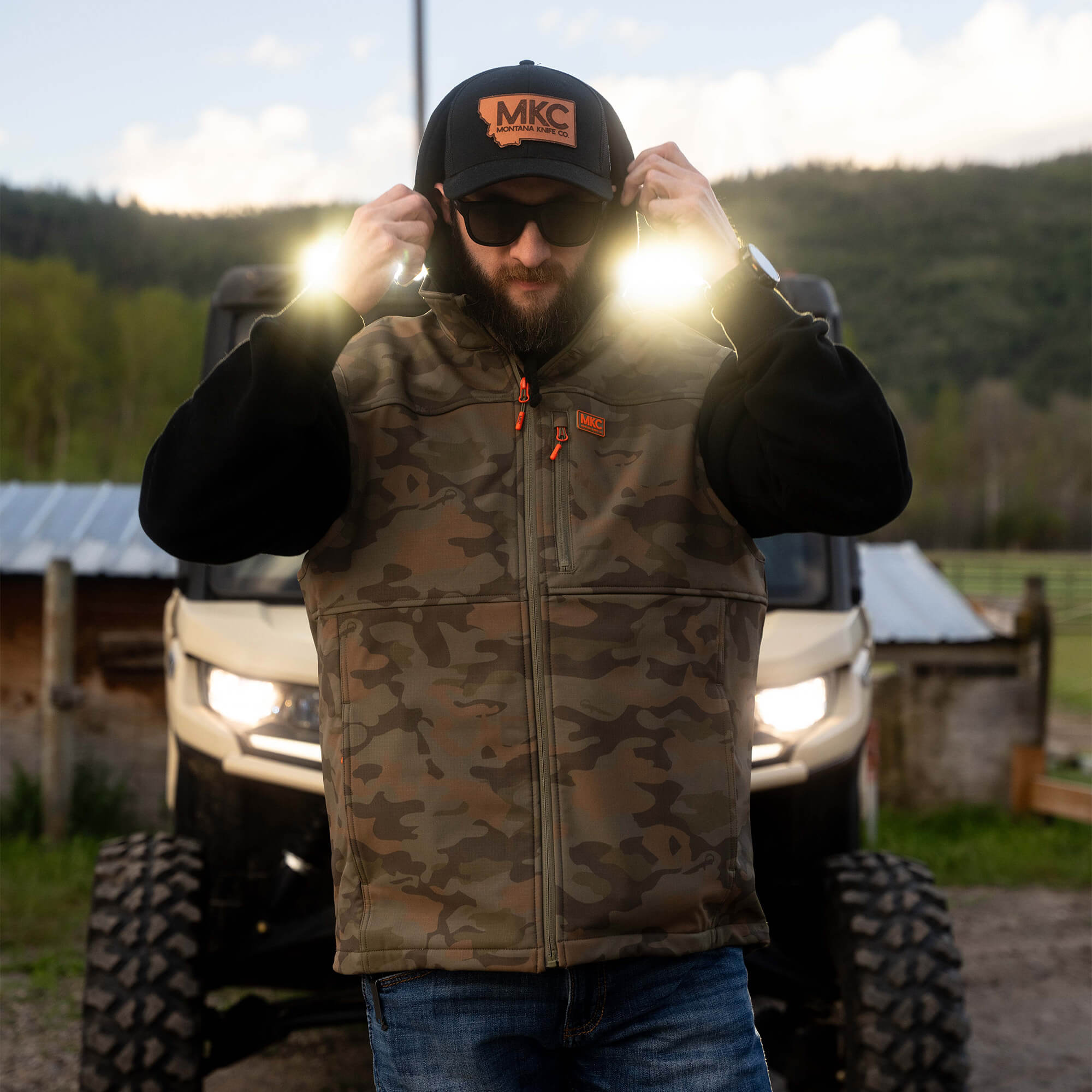 REXFORD RIPSTOP VEST - VINTAGE WOODLAND CAMO