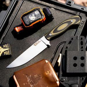 THE MAGNACUT SUPER CUB - DROP POINT HUNTER - GREEN & BLACK