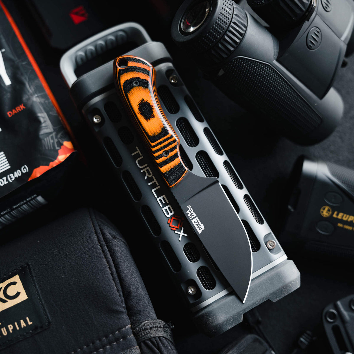 MKC ELK KNIFE - PVD - ORANGE & BLACK