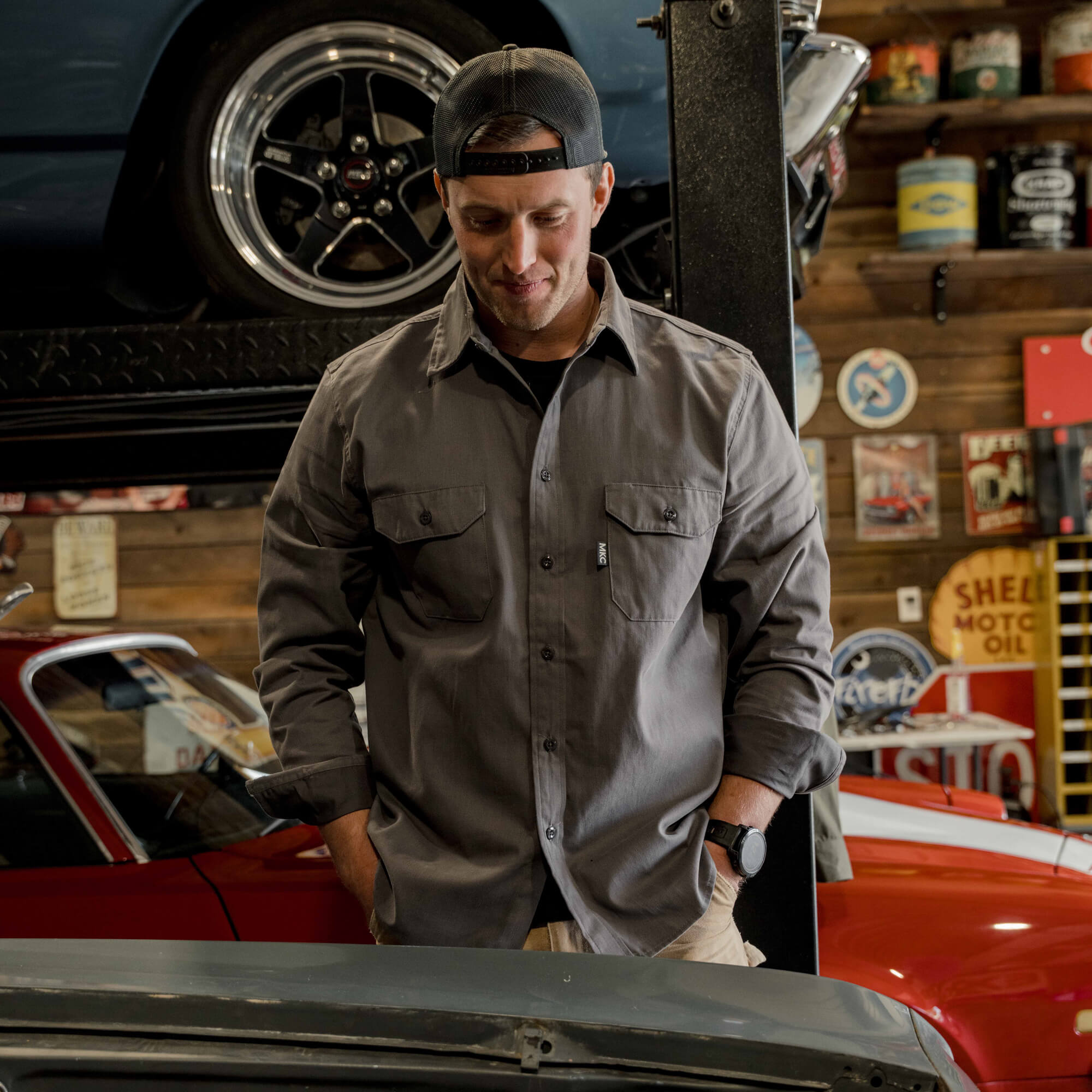 MKC Shop Shirt - USA Made - Graphite | Montana Knife Company