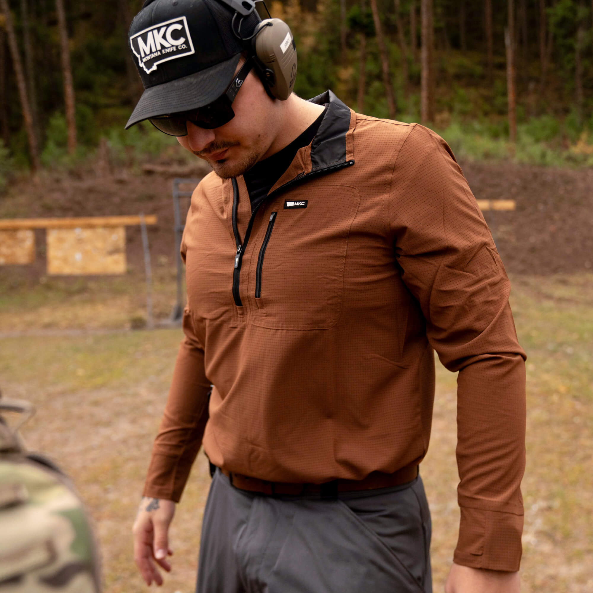 Tactical Airlite Half-Zip - Coyote | Montana Knife Company