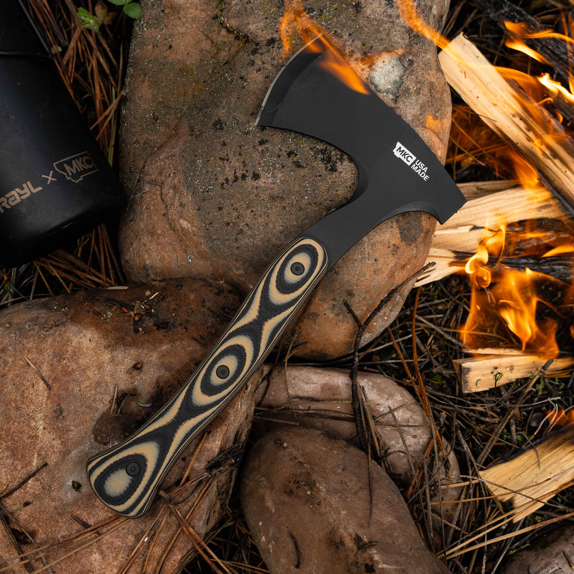 HELLGATE HATCHET - TAN & BLACK