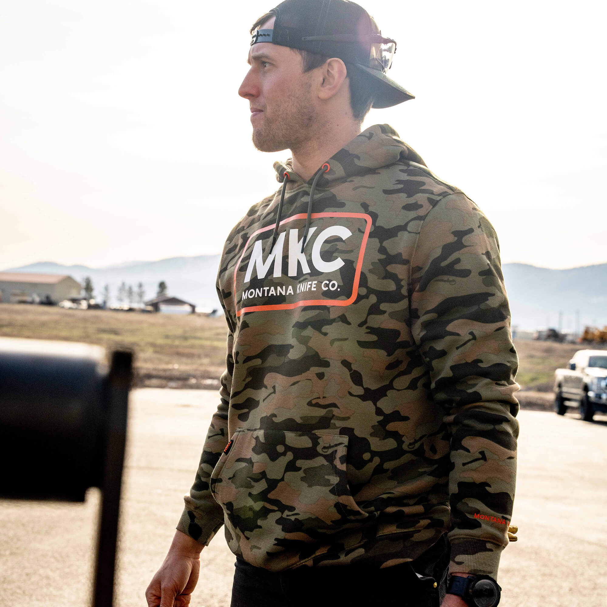 MKC FLEECE HOODIE - VINTAGE WOODLAND CAMO