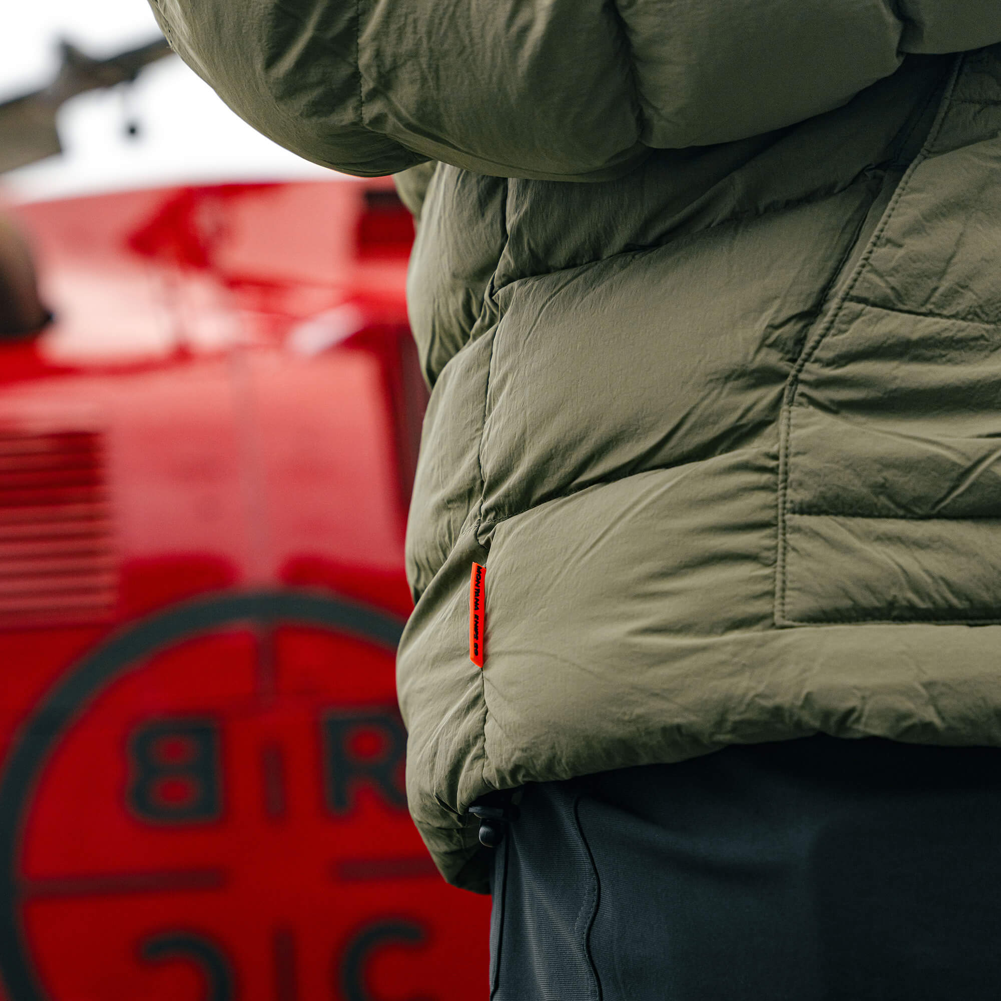 OBERLIN PULLOVER PUFFY JACKET - OLIVE
