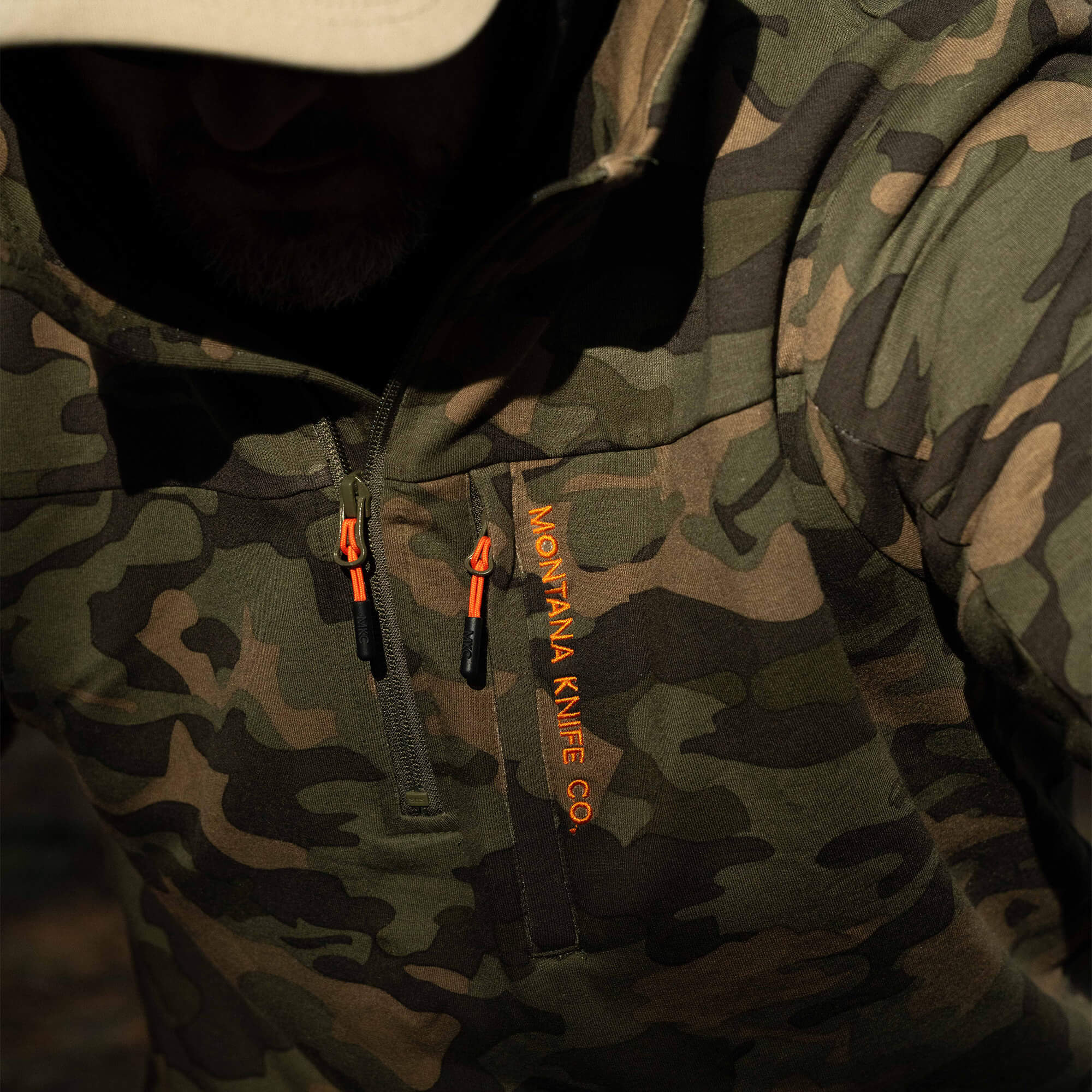 ツリジャンキー 【BLACK/WOODLAND CAMO】 Highline Half-Zip Hoodie - Vintage Woodland Camo | MKC