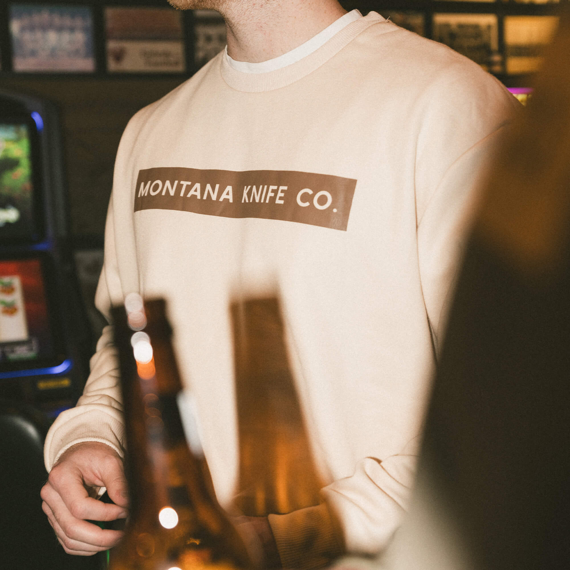 MKC CREWNECK SWEATSHIRT - NATURAL