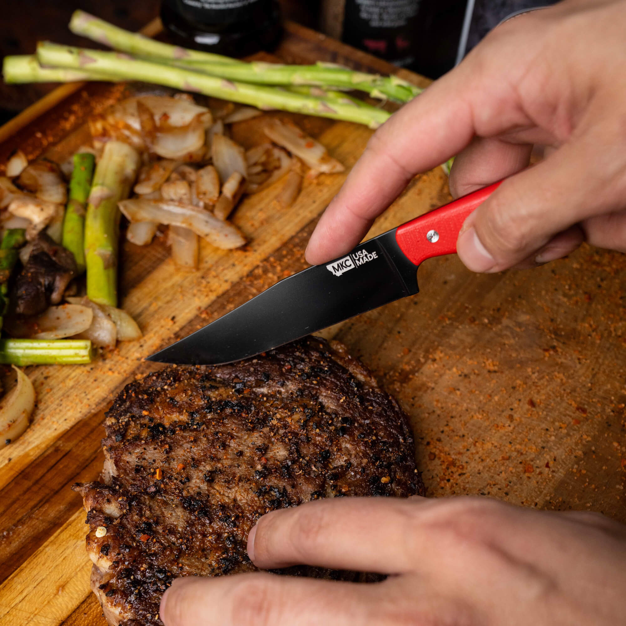 MKC STEAK KNIVES (SET OF 4) - PVD - RED