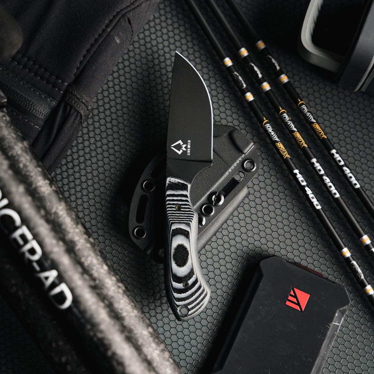 MKC ELK KNIFE - PVD - LIVE WILD EDITION - GREY & BLACK