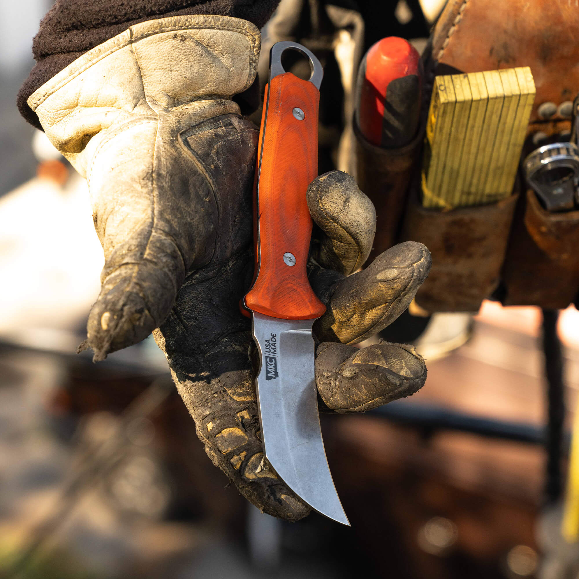 Great Falls Skinner - Orange | Montana Knife Company