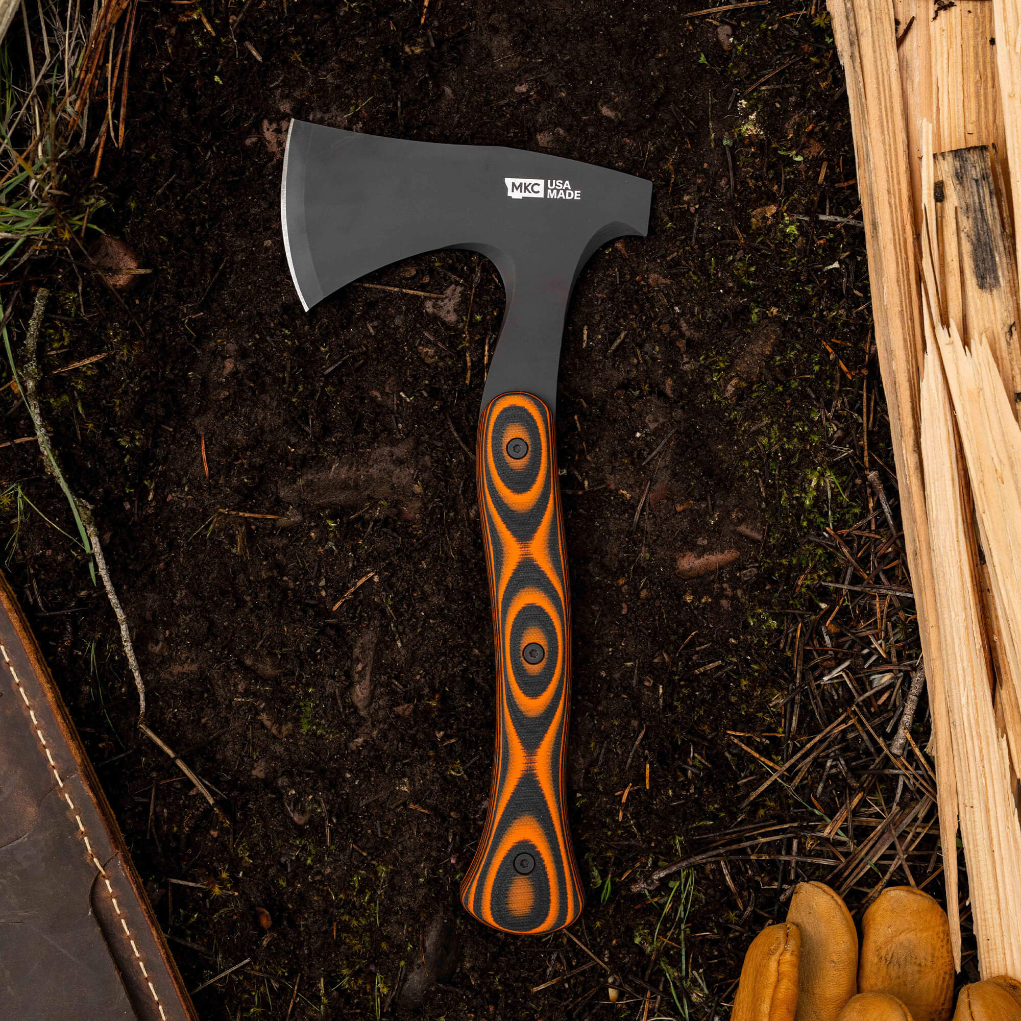 HELLGATE HATCHET - ORANGE & BLACK