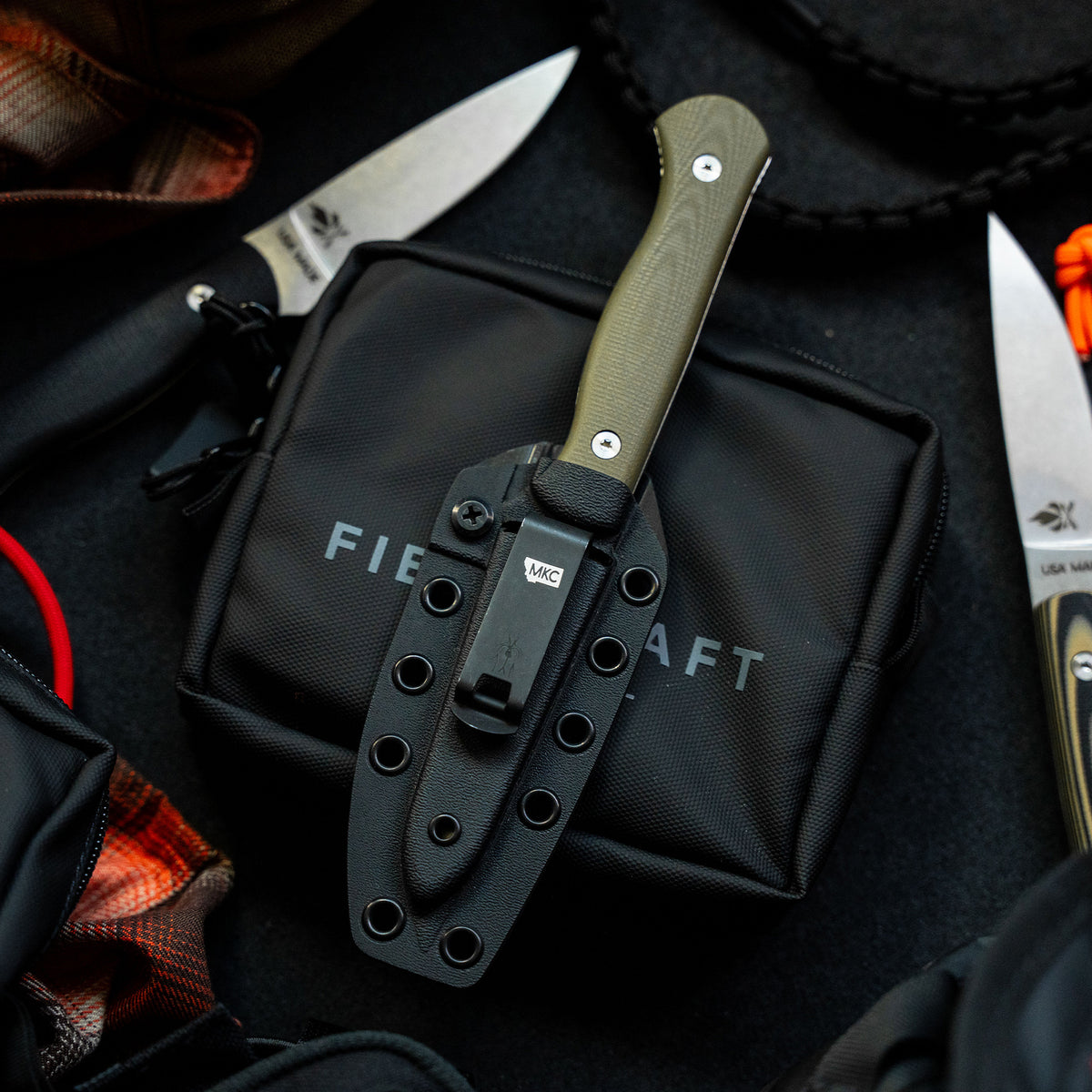 FIELDCRAFT SURVIVAL KNIFE - OLIVE