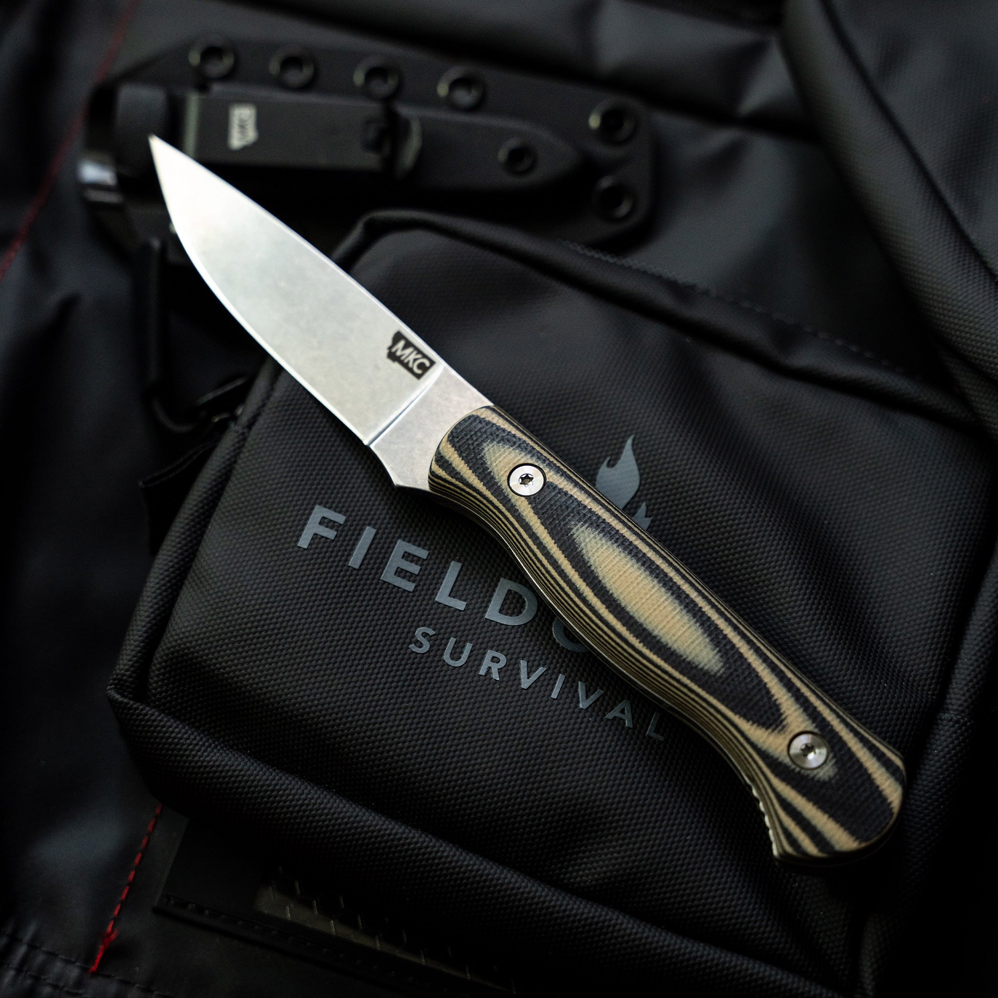 FIELDCRAFT SURVIVAL KNIFE - TAN & BLACK