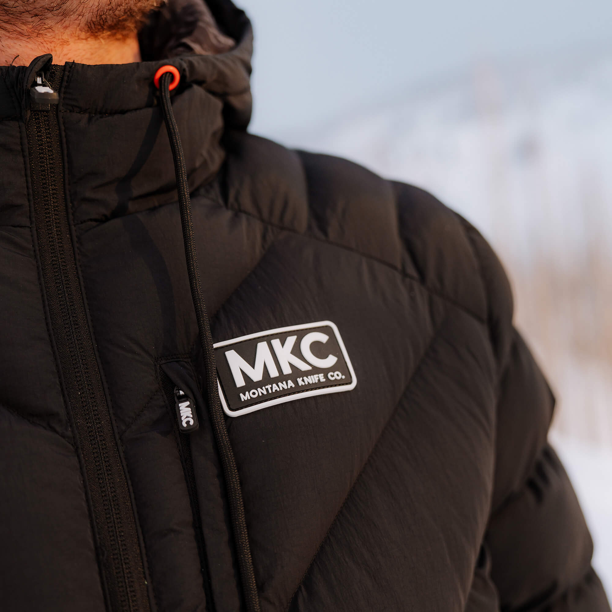 Grinnell Puffy Zip Jacket - Black | Montana Knife Company