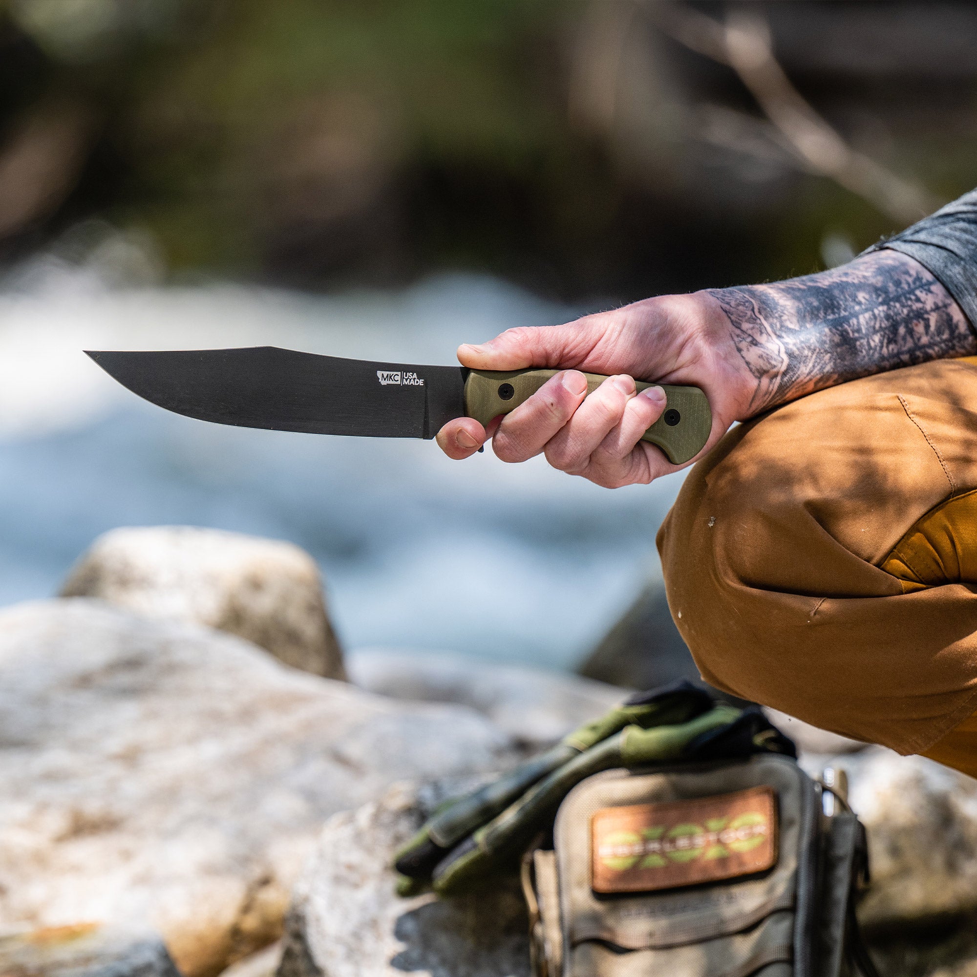 THE MARSHALL BUSHCRAFT KNIFE - OLIVE