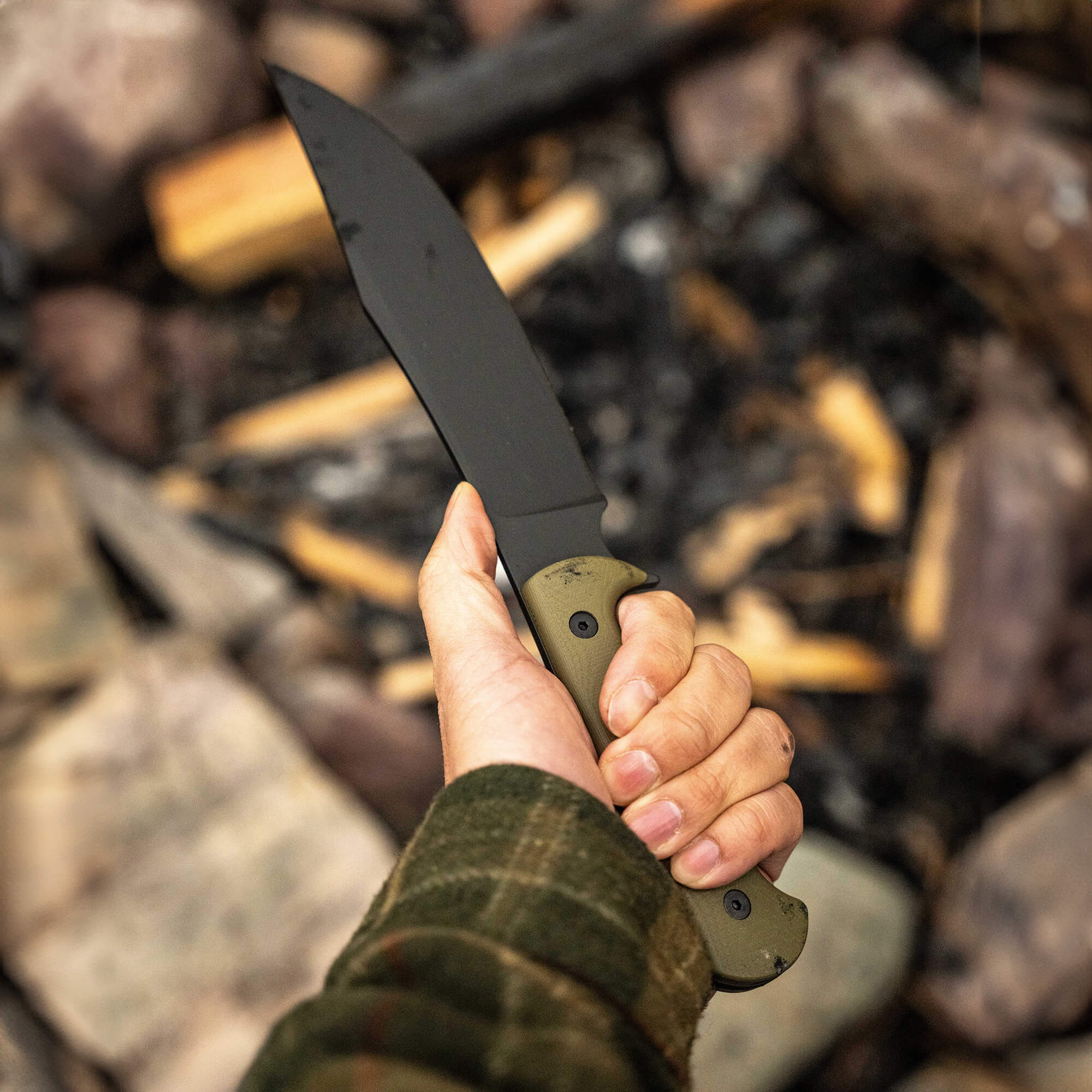 THE MARSHALL BUSHCRAFT KNIFE - OLIVE