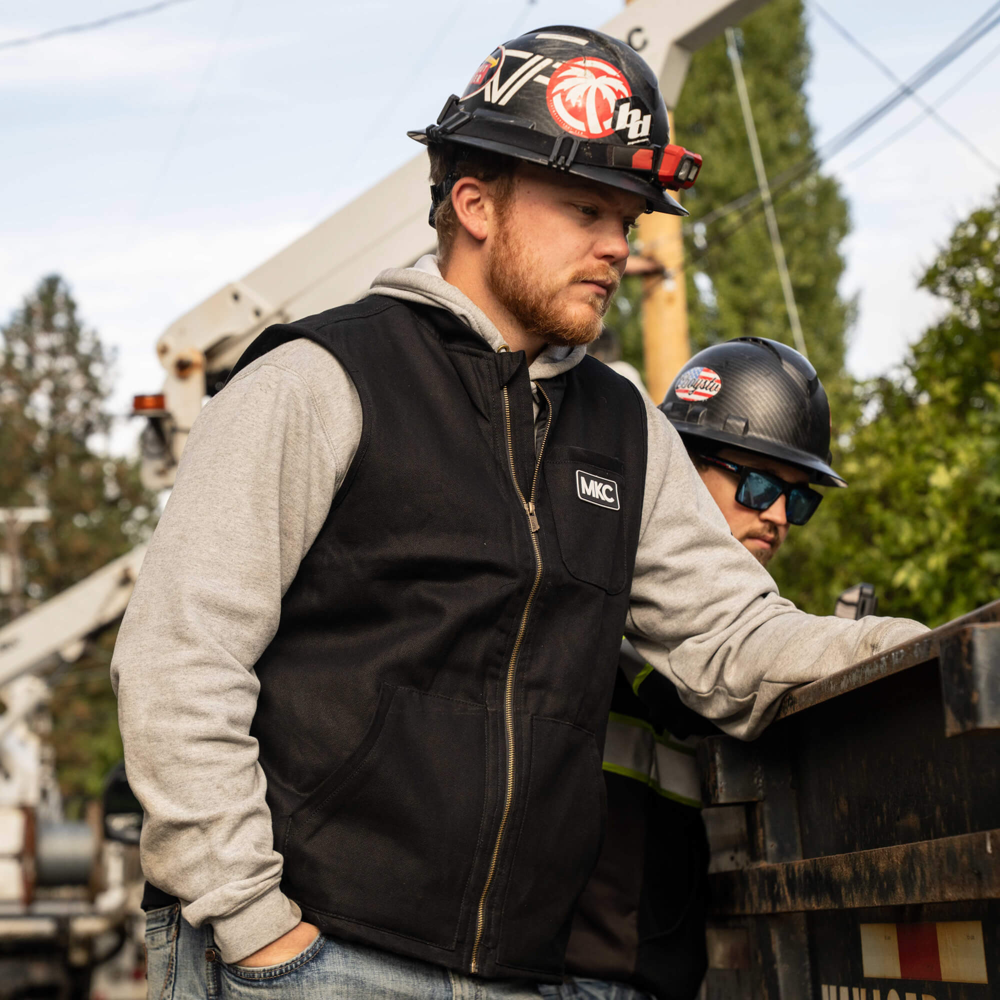 MKC CANVAS WORK VEST - BLACK