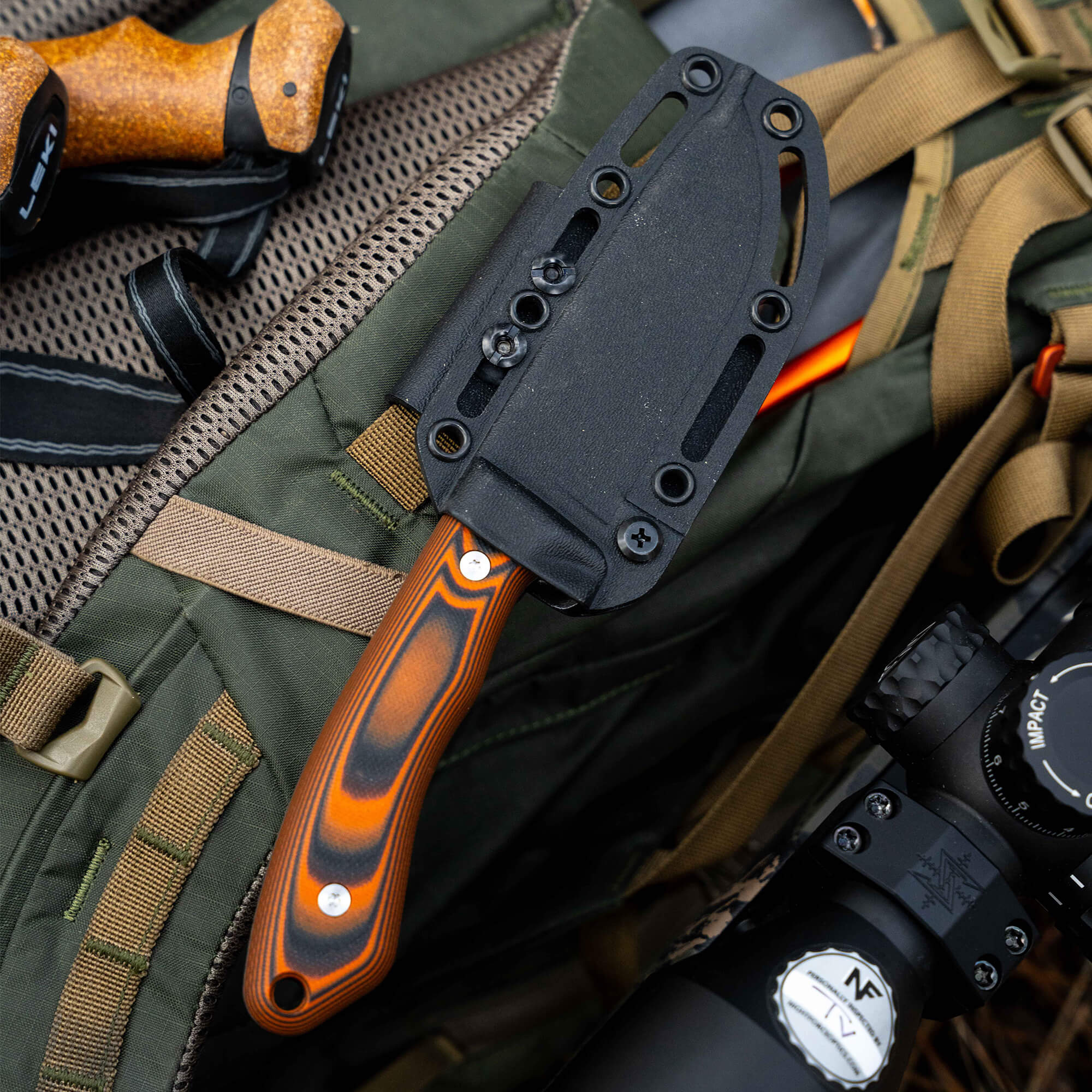 MULE DEER - ORANGE & BLACK