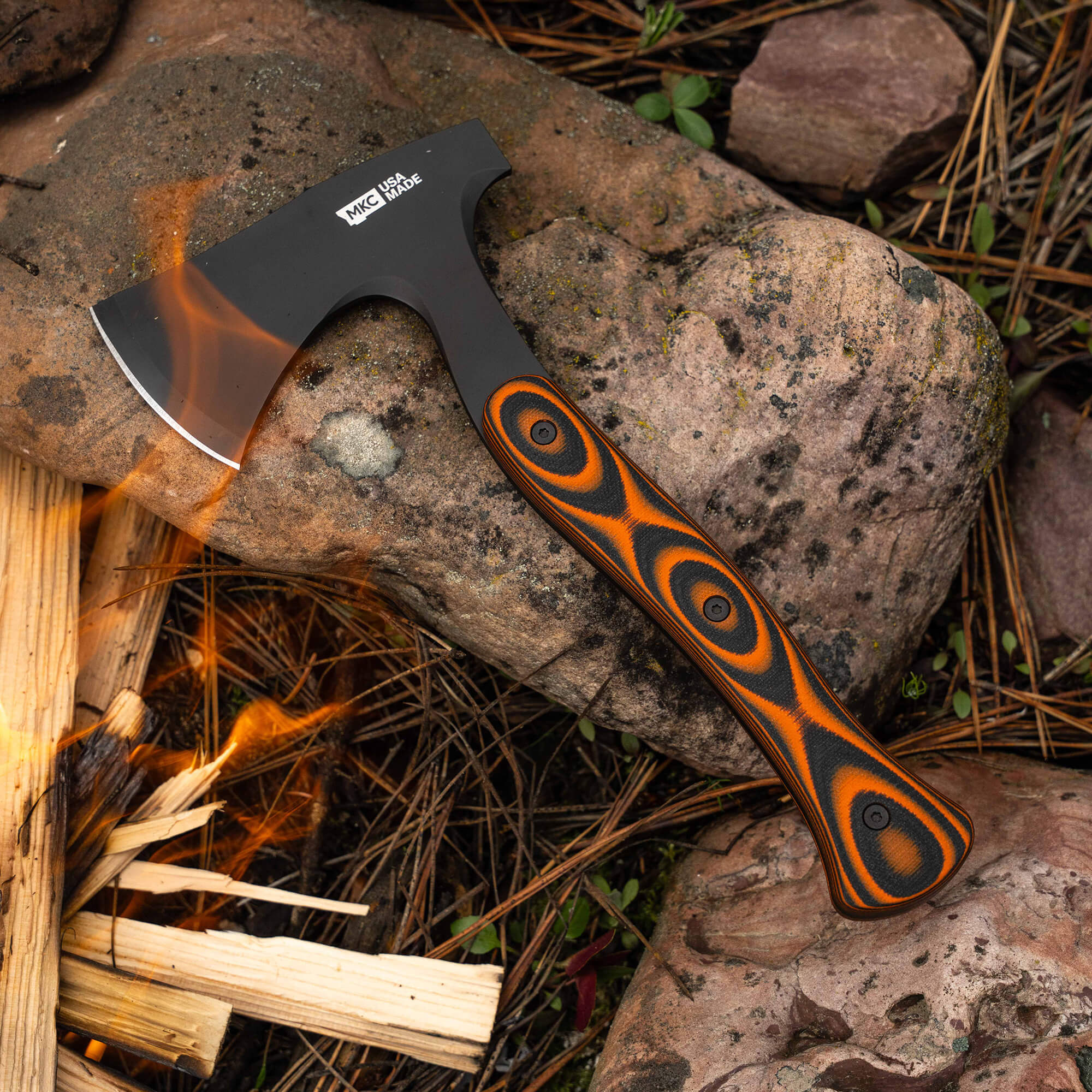 HELLGATE HATCHET - ORANGE & BLACK