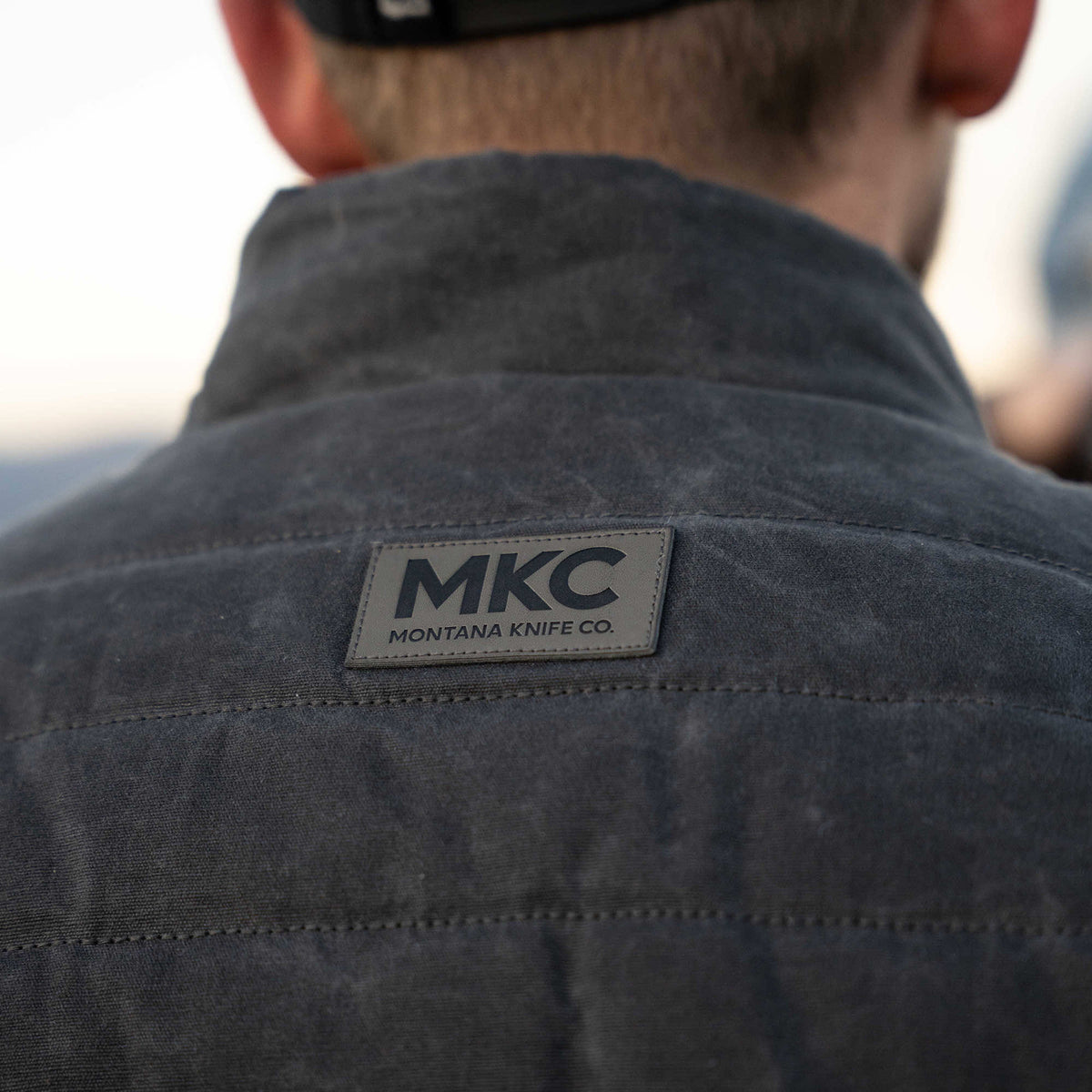 WHITEFISH WAXED CANVAS PUFFY JACKET - CHARCOAL