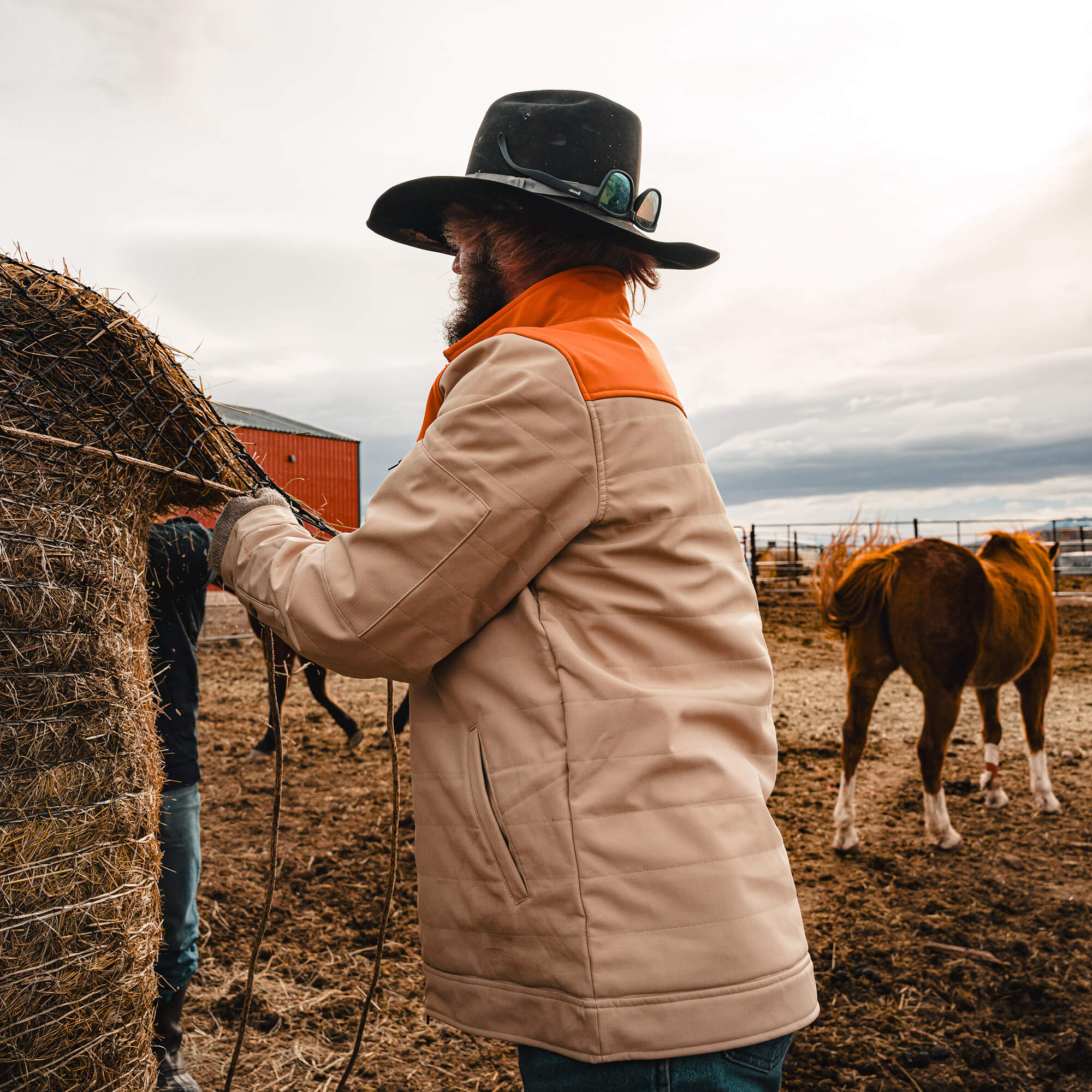 Augusta Jacket - Tan/Orange | Montana Knife Company