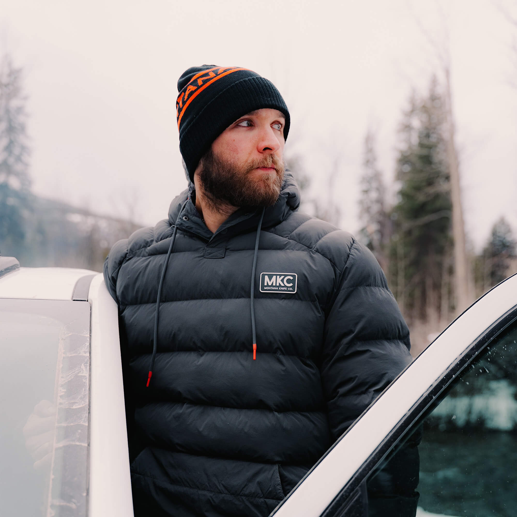 OBERLIN PULLOVER PUFFY JACKET - CHARCOAL