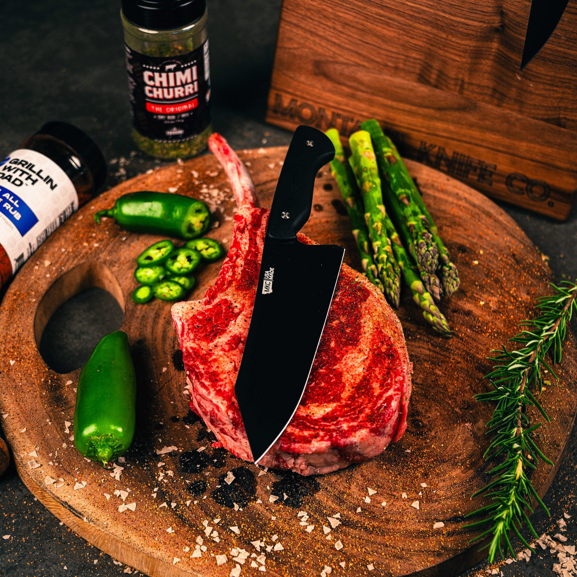 SMITH RIVER SANTOKU - BLACK
